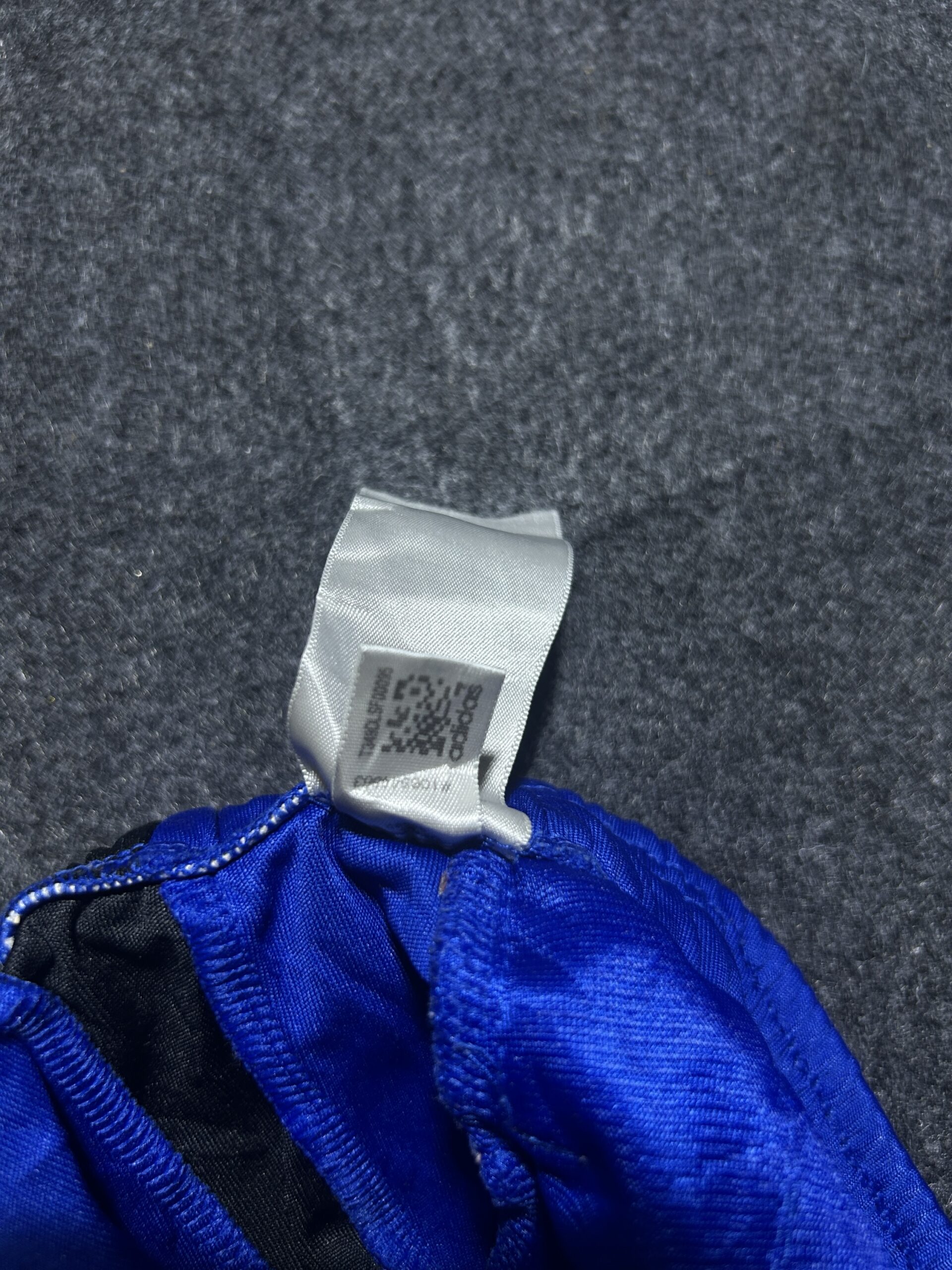 Adidas Blue Training Shorts detail view