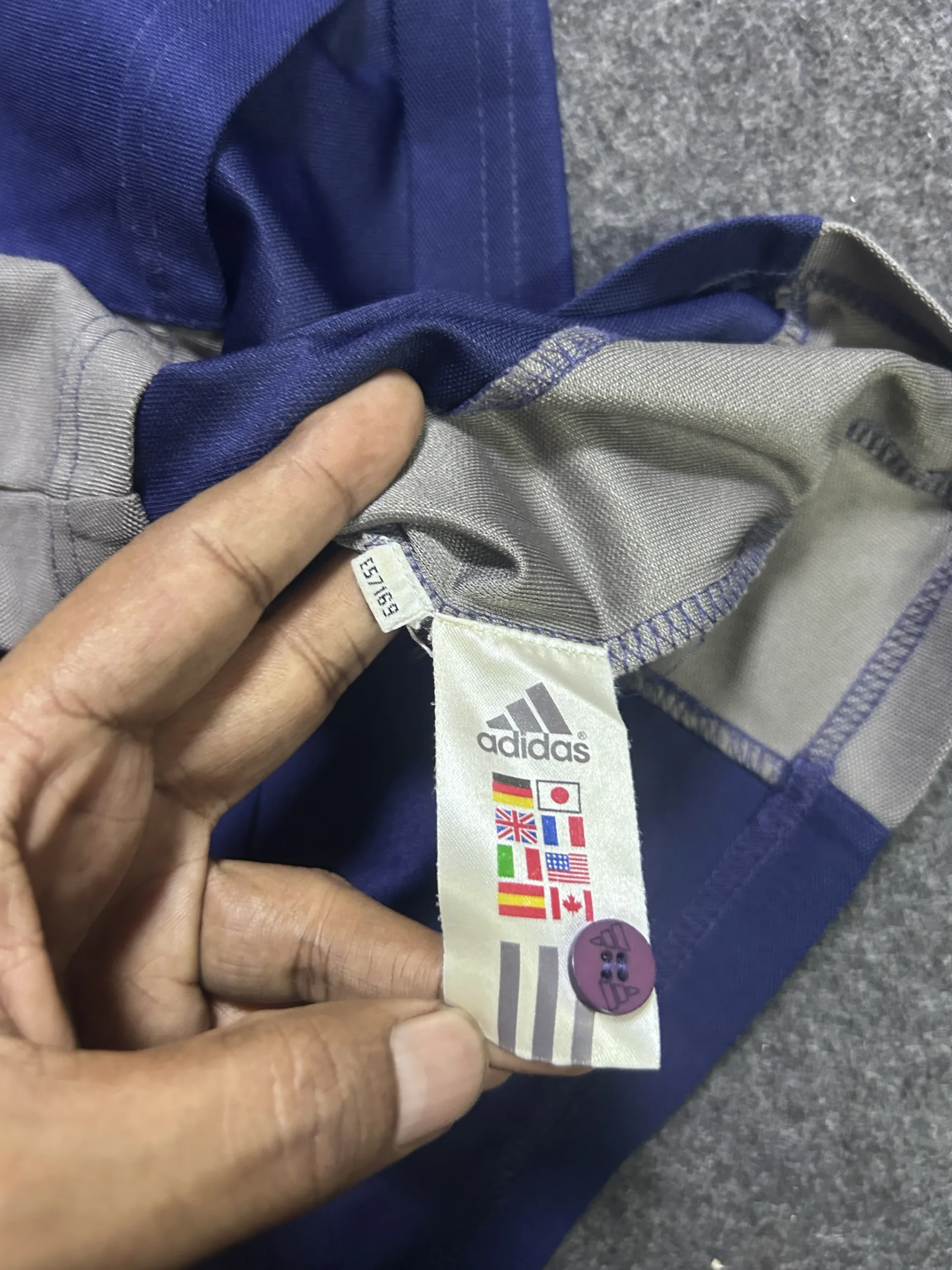 Adidas Blue T-Shirt back view