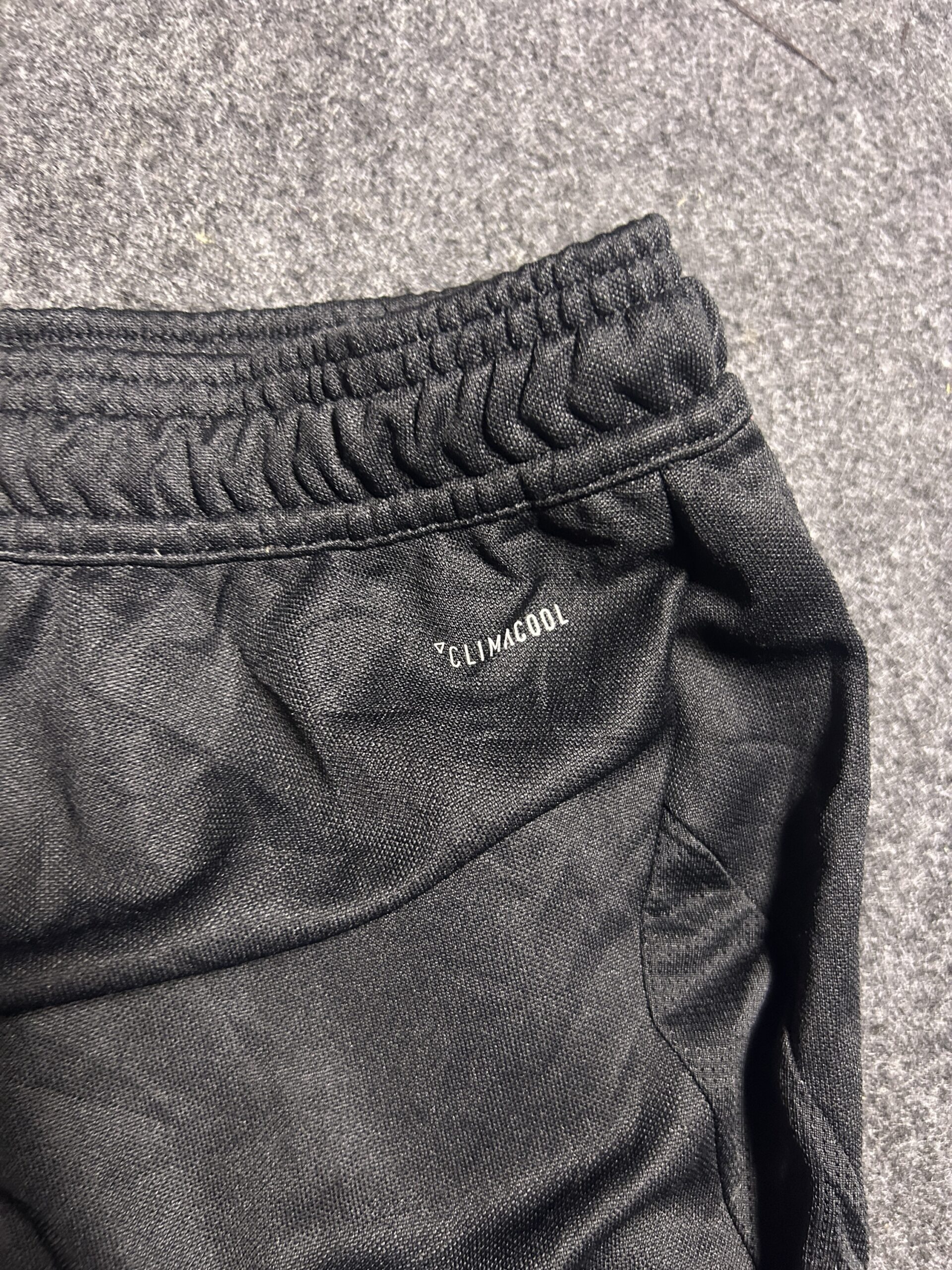 Adidas Black Track Pants back view