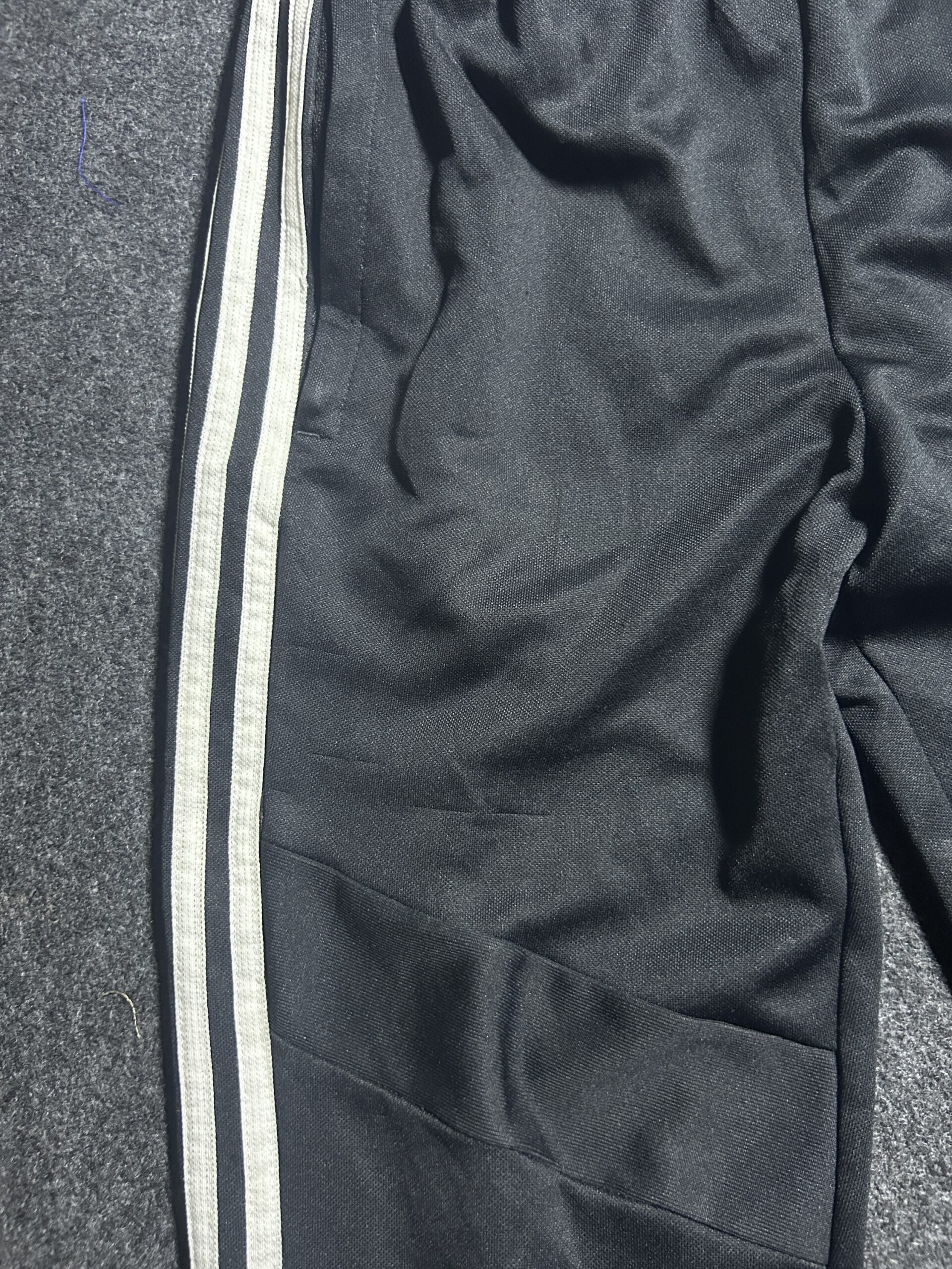 Adidas Black Track Pants back view