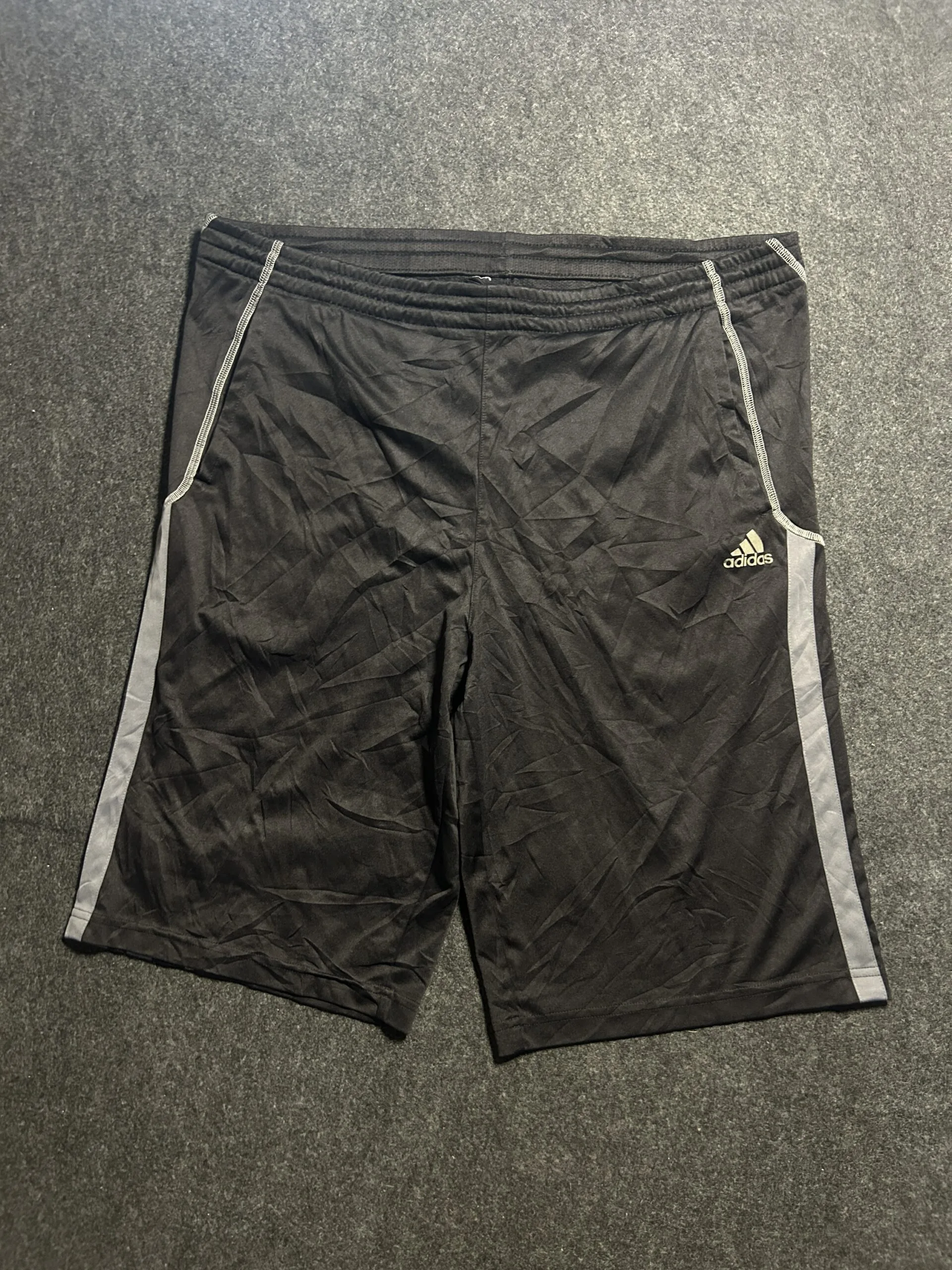 Adidas Black Training Shorts front view