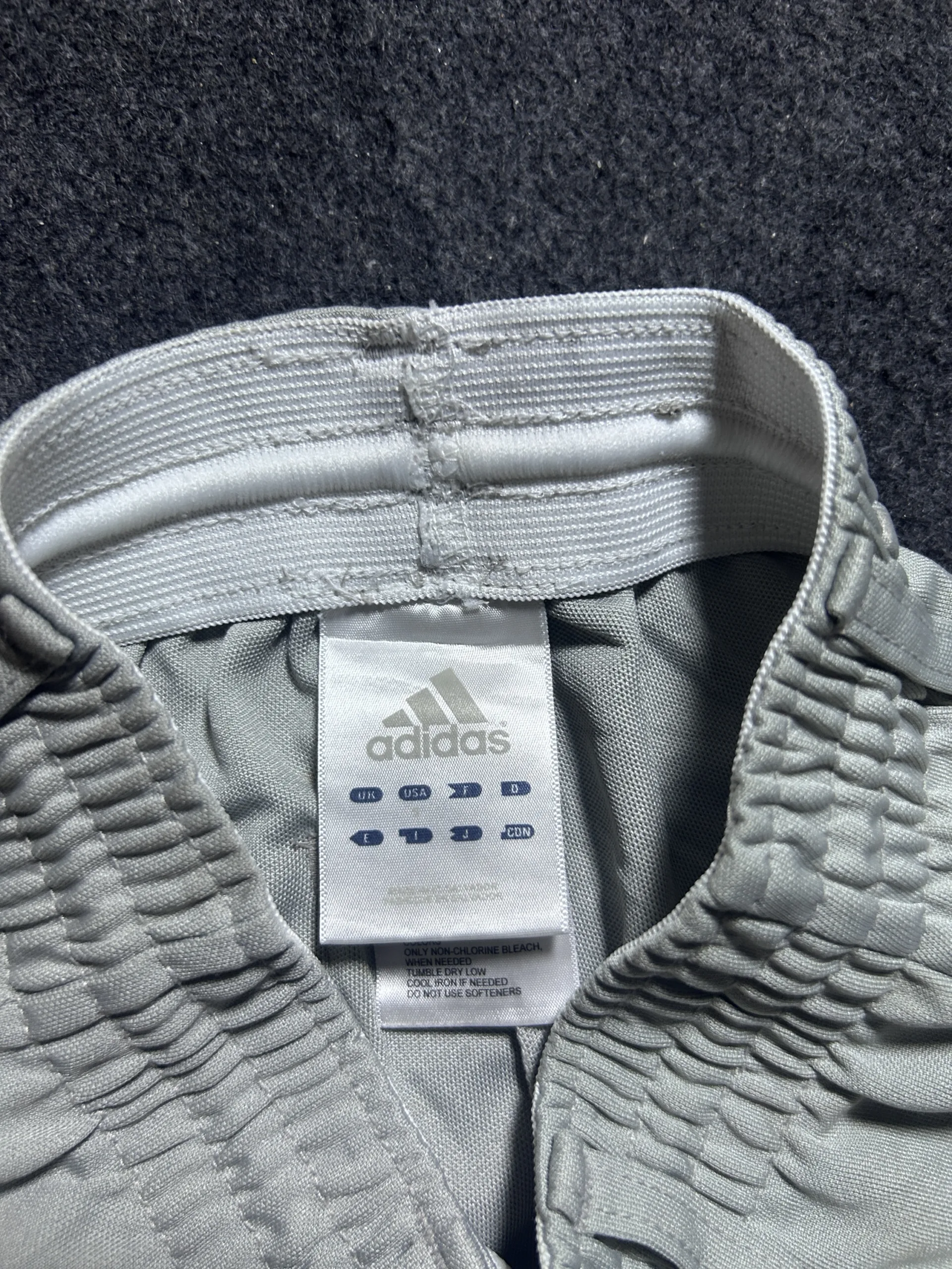 Adidas Grey Shorts detail view