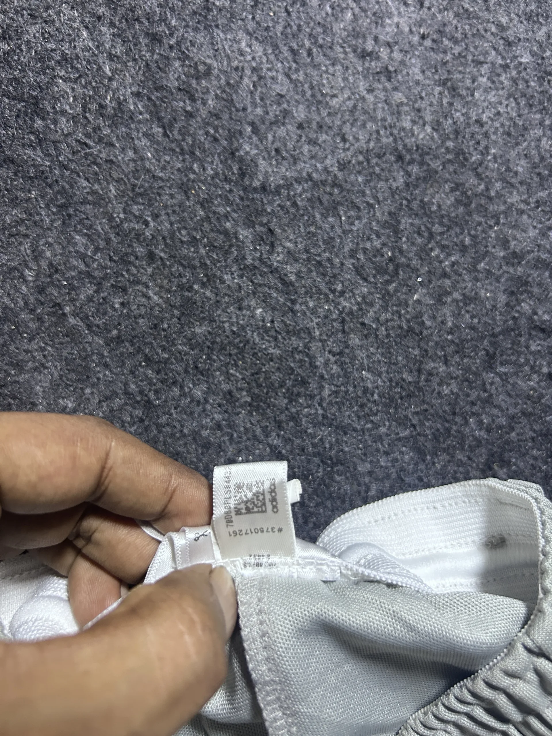 Adidas Grey Shorts back view