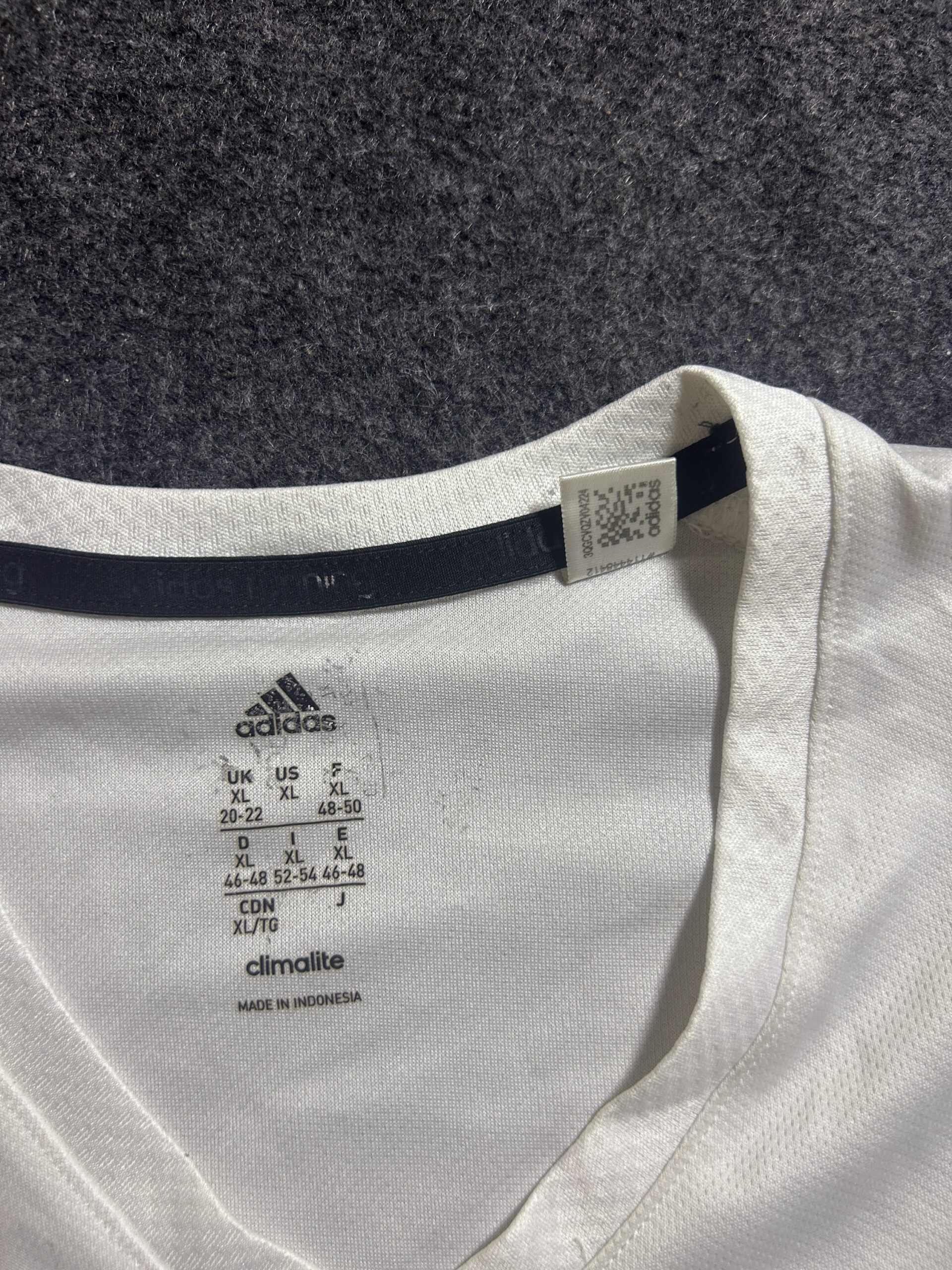 Adidas Black T-Shirt detail view