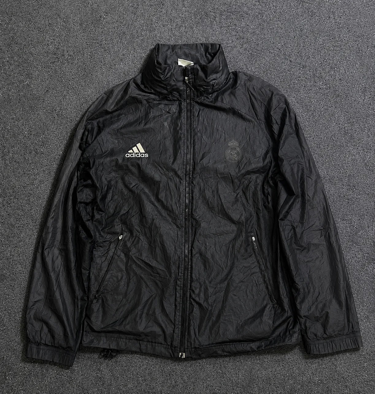 Adidas Black Windbreaker Jacket alternate view