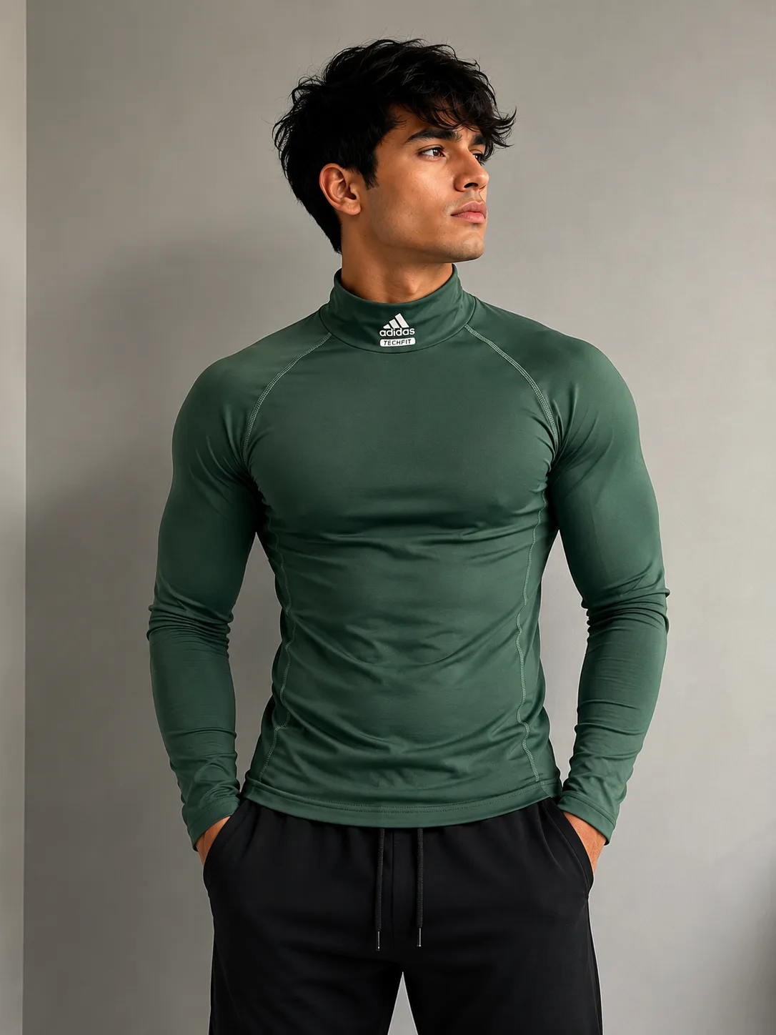 Adidas Green T-Shirt front view