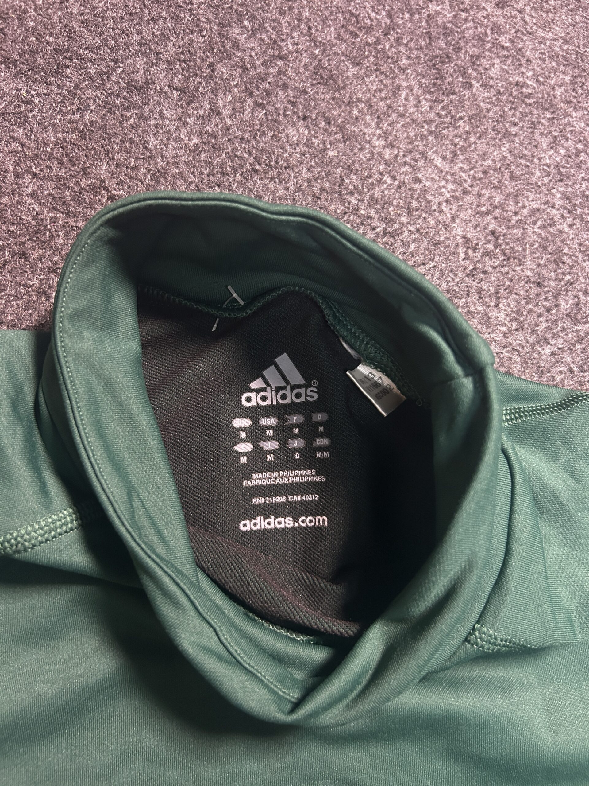 Adidas Green T-Shirt back view
