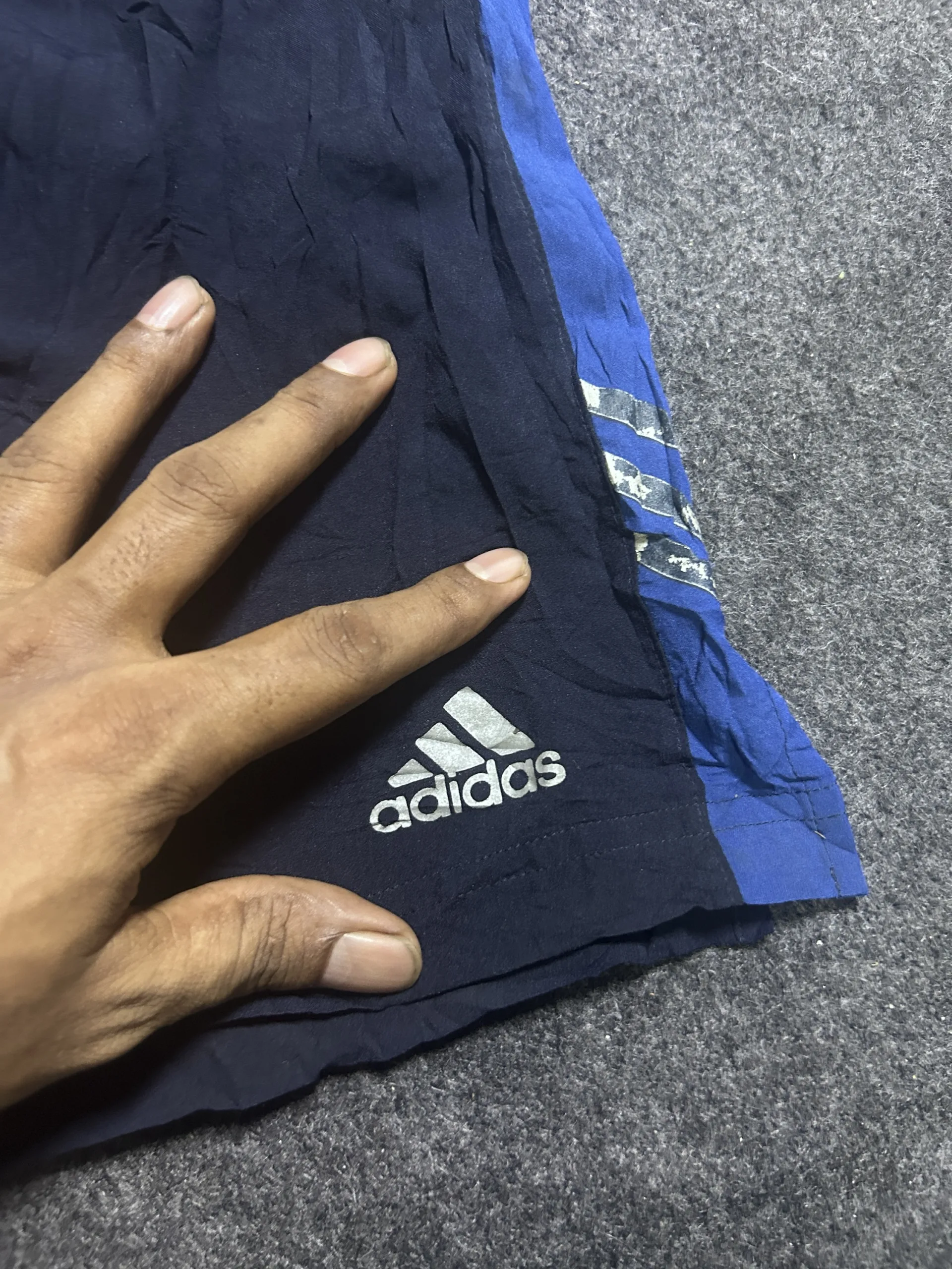 Adidas Navy Shorts back view
