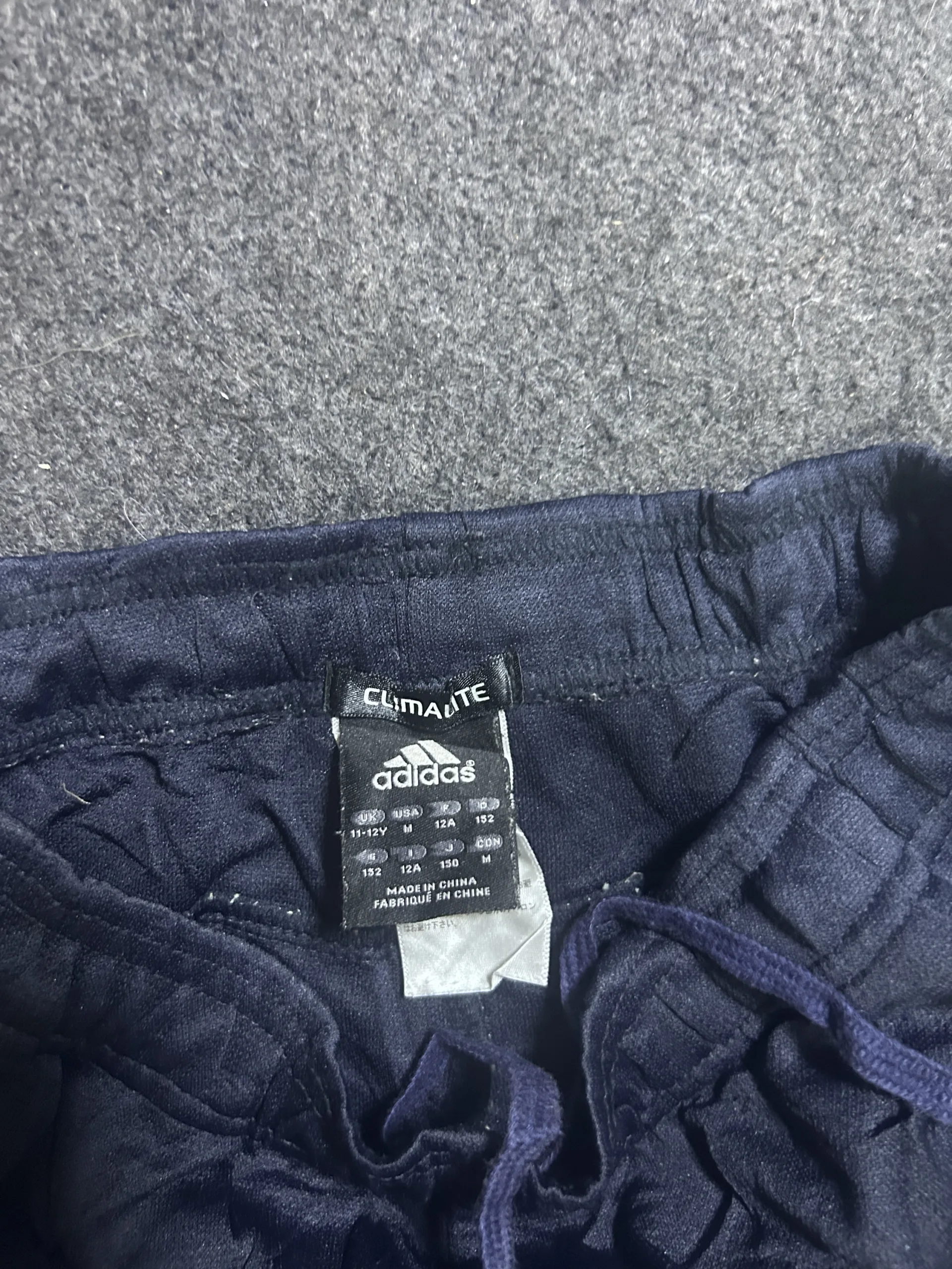 Adidas Navy Shorts detail view