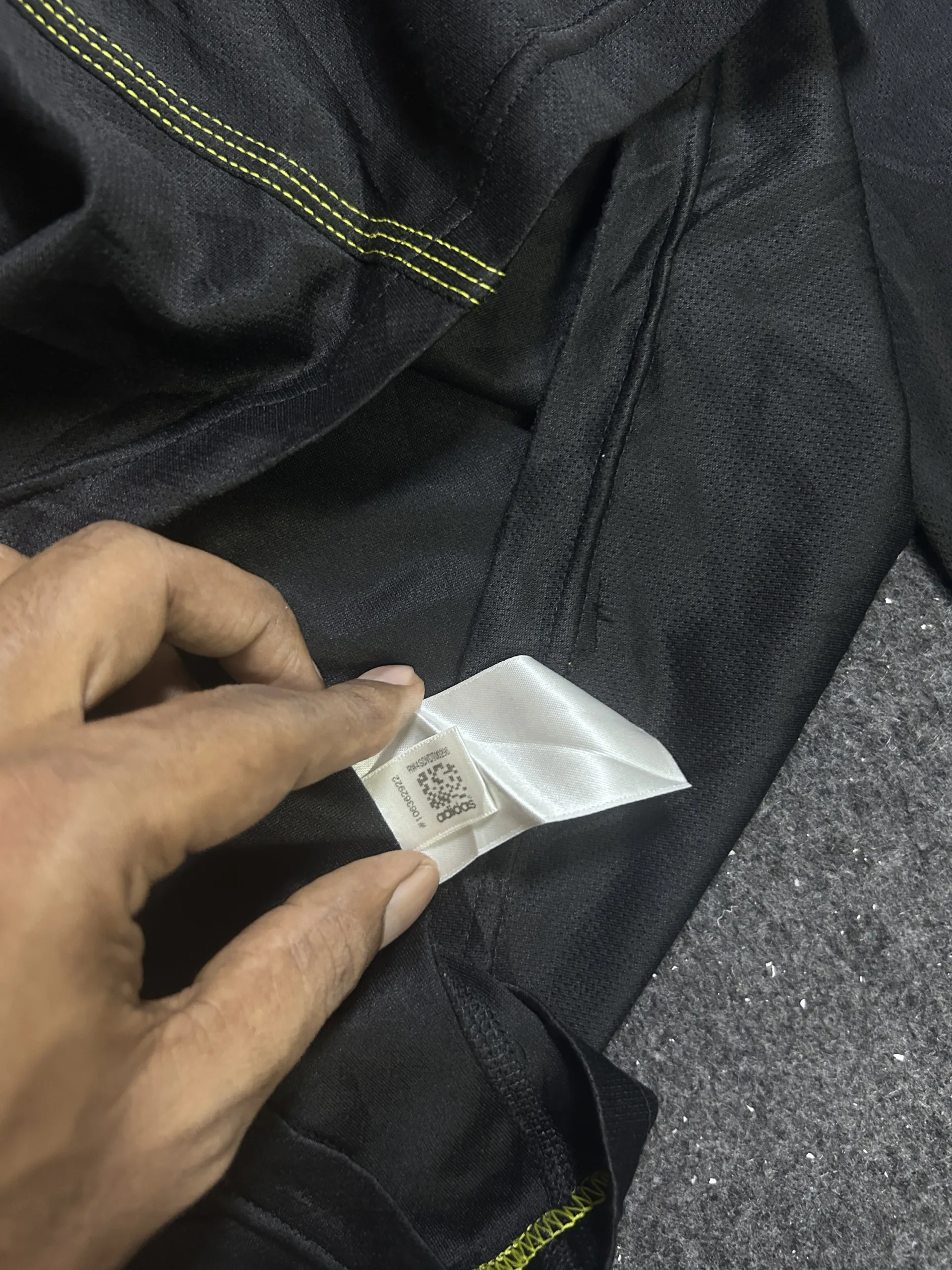 Adidas Black T-Shirt detail view