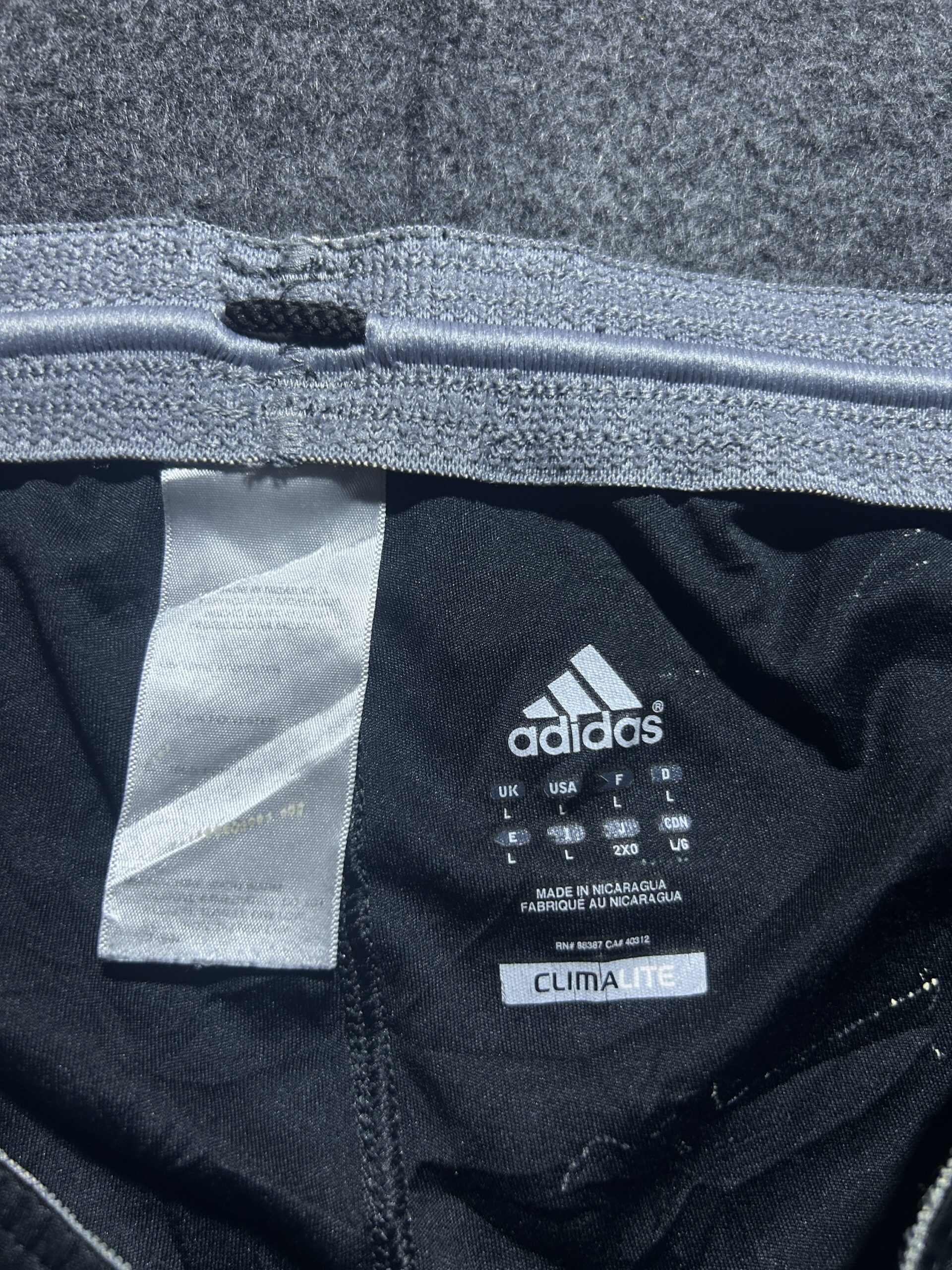 Adidas Black Shorts back view