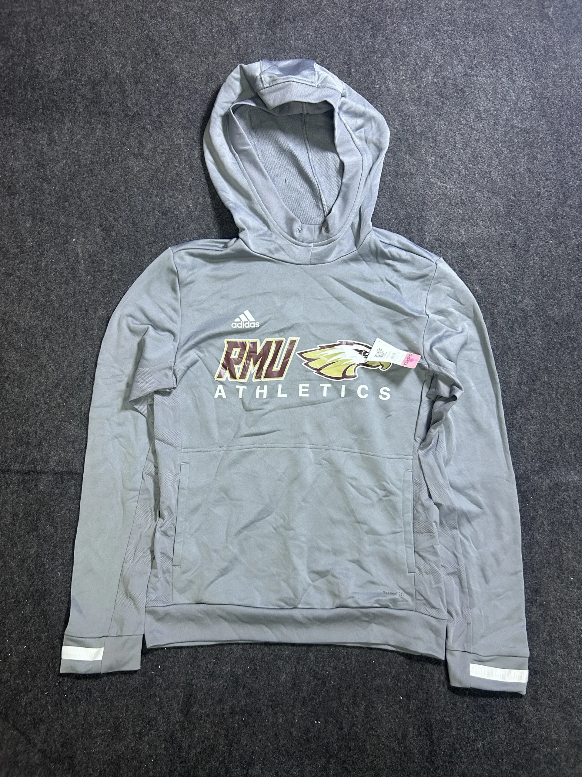 Adidas Grey Hoodie front view