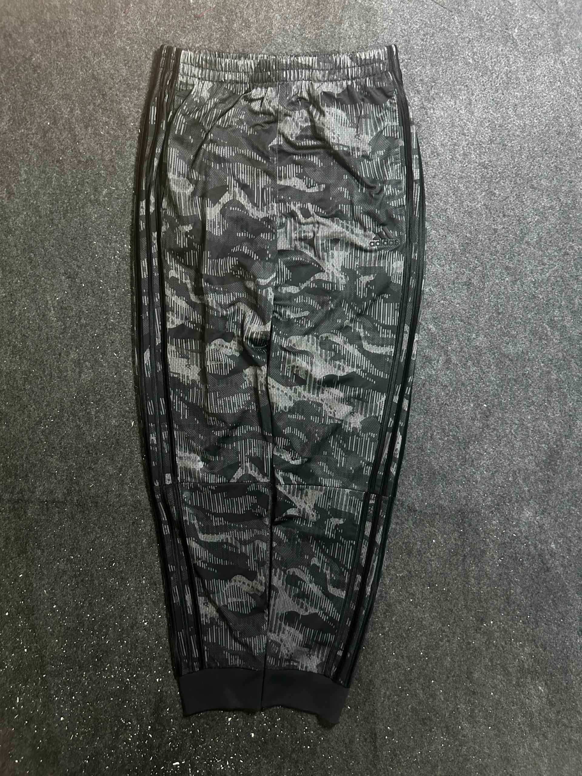 Adidas Black Track Pants front view