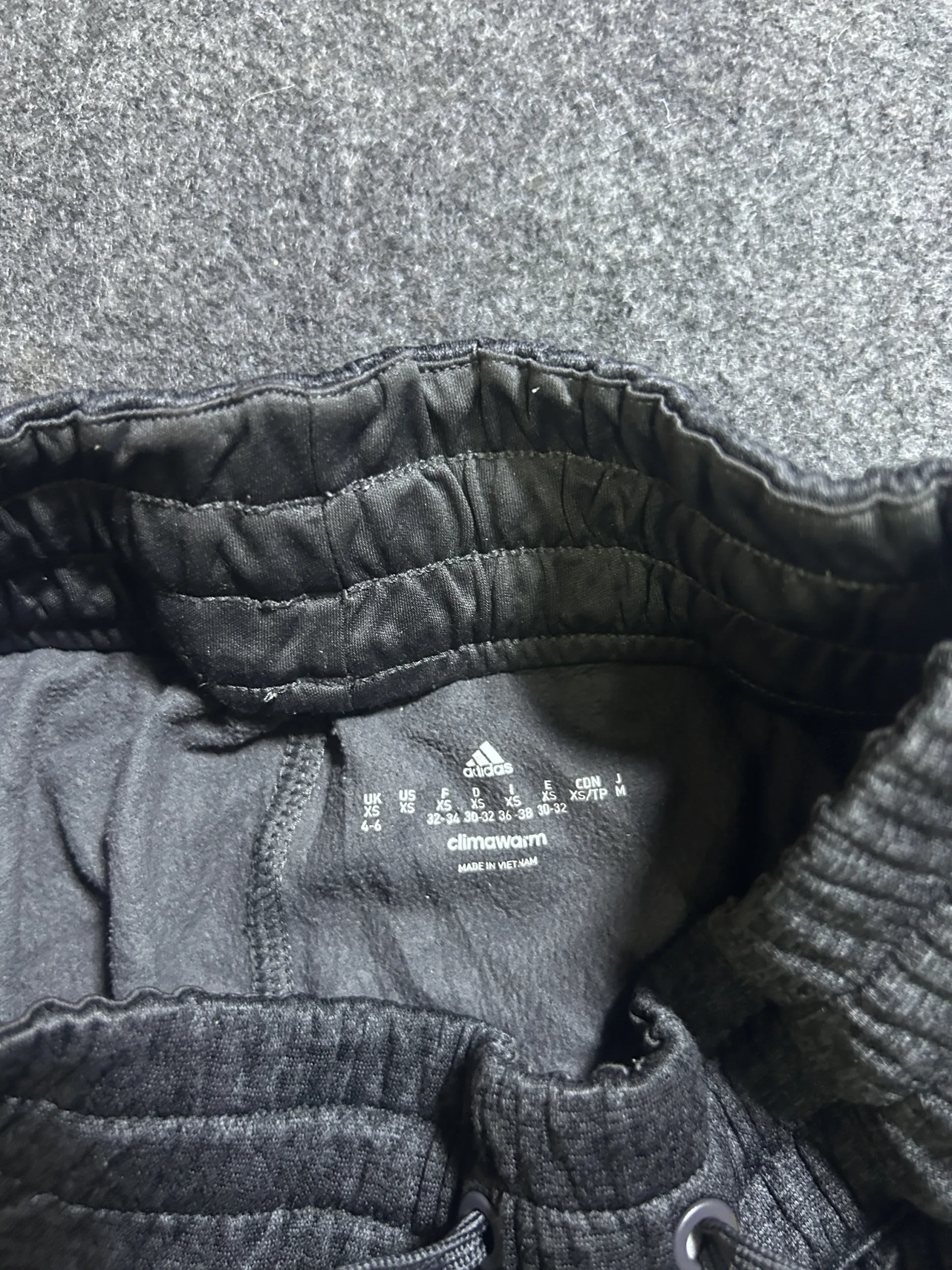 Adidas Grey Track Pants back view