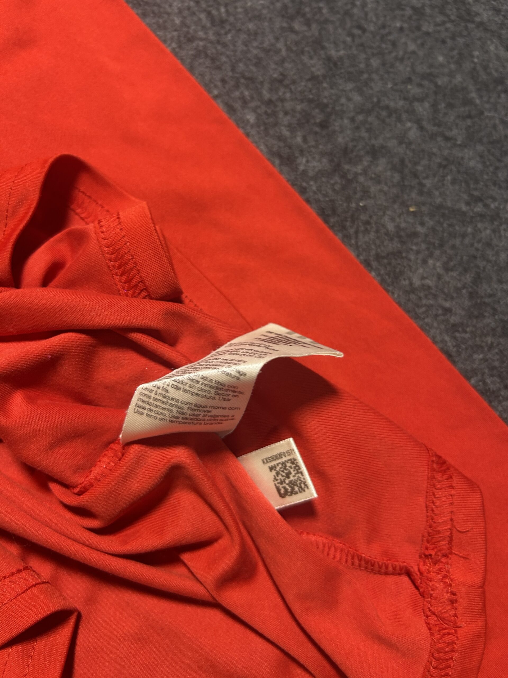 Adidas Red T-Shirt back view