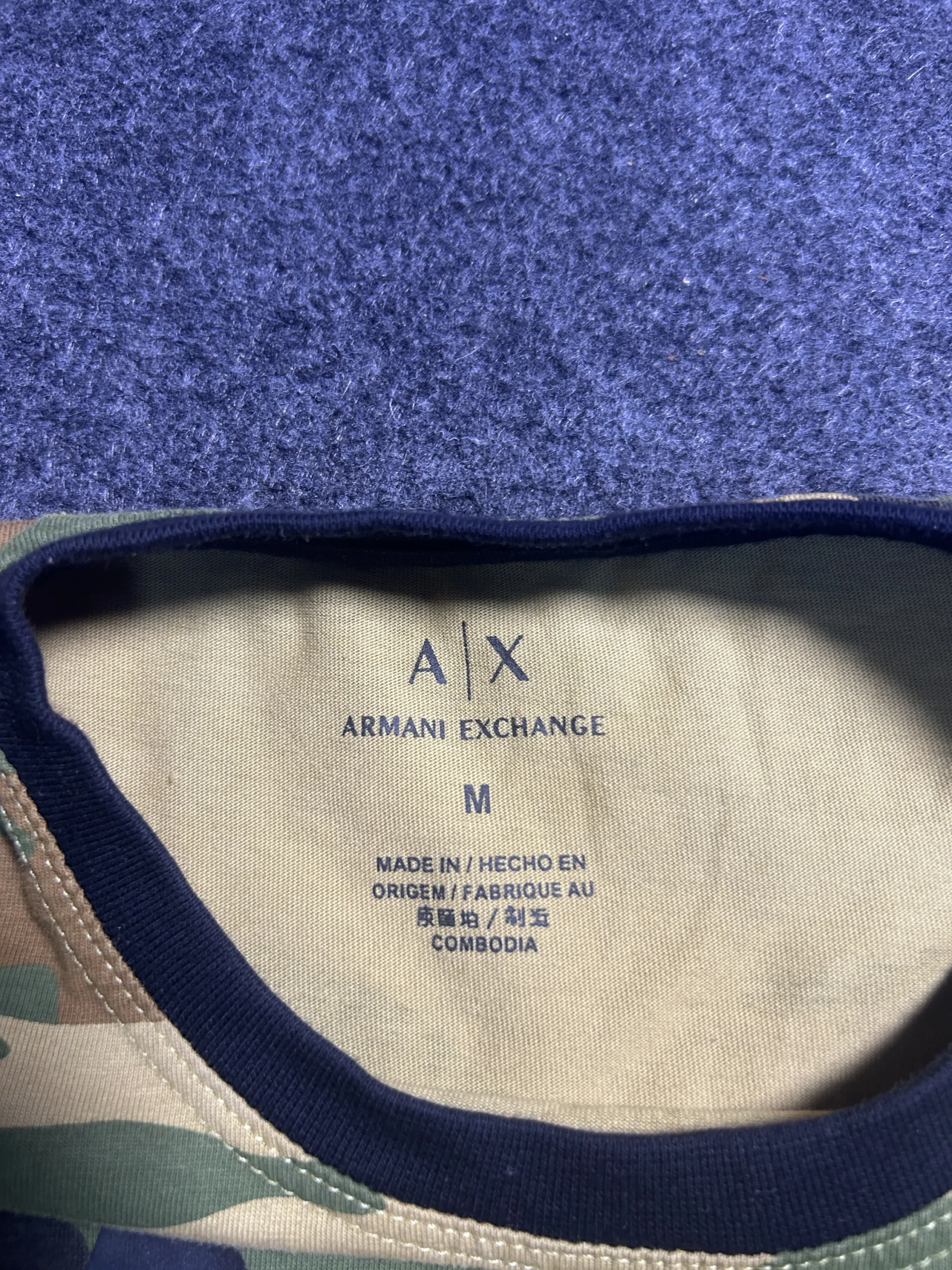 Armani Exchange Green T-Shirt back view