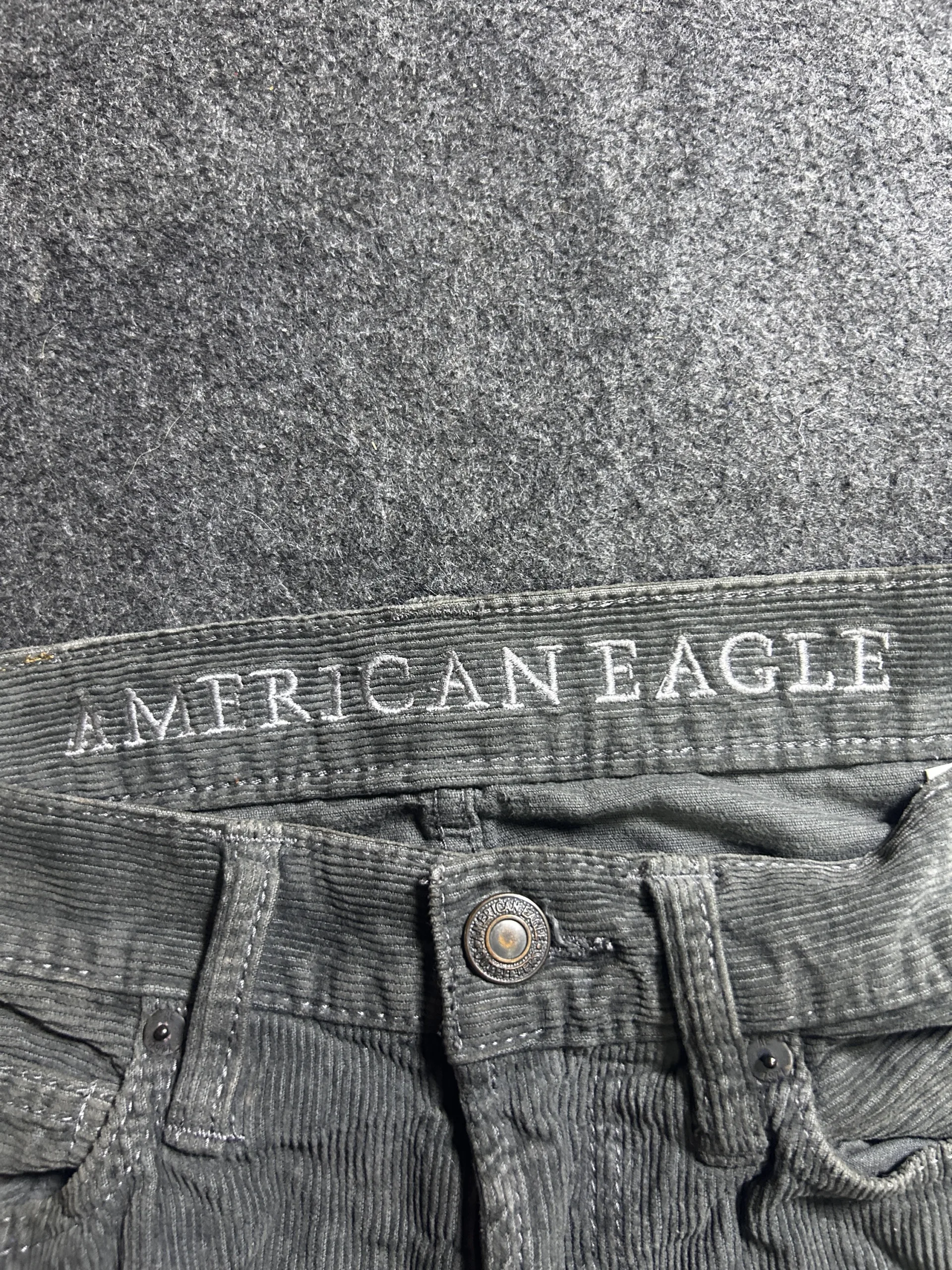 Grey Pants back view