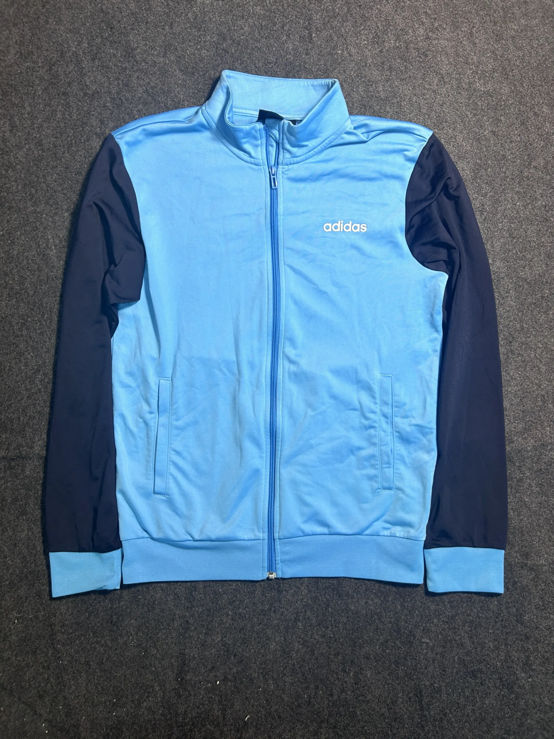 Adidas Navy Track Jacket front view