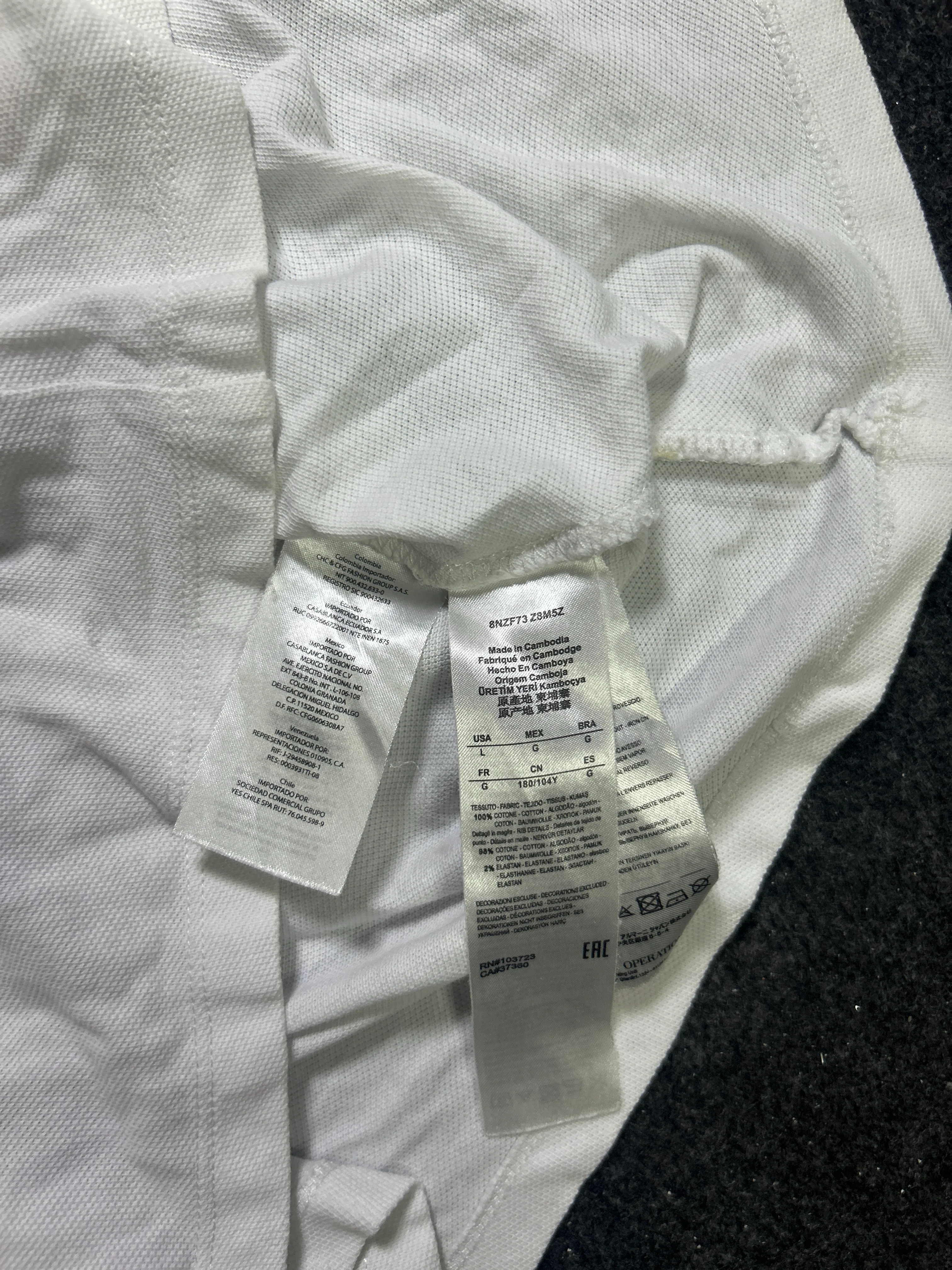 Armani Exchange White T-Shirt detail view