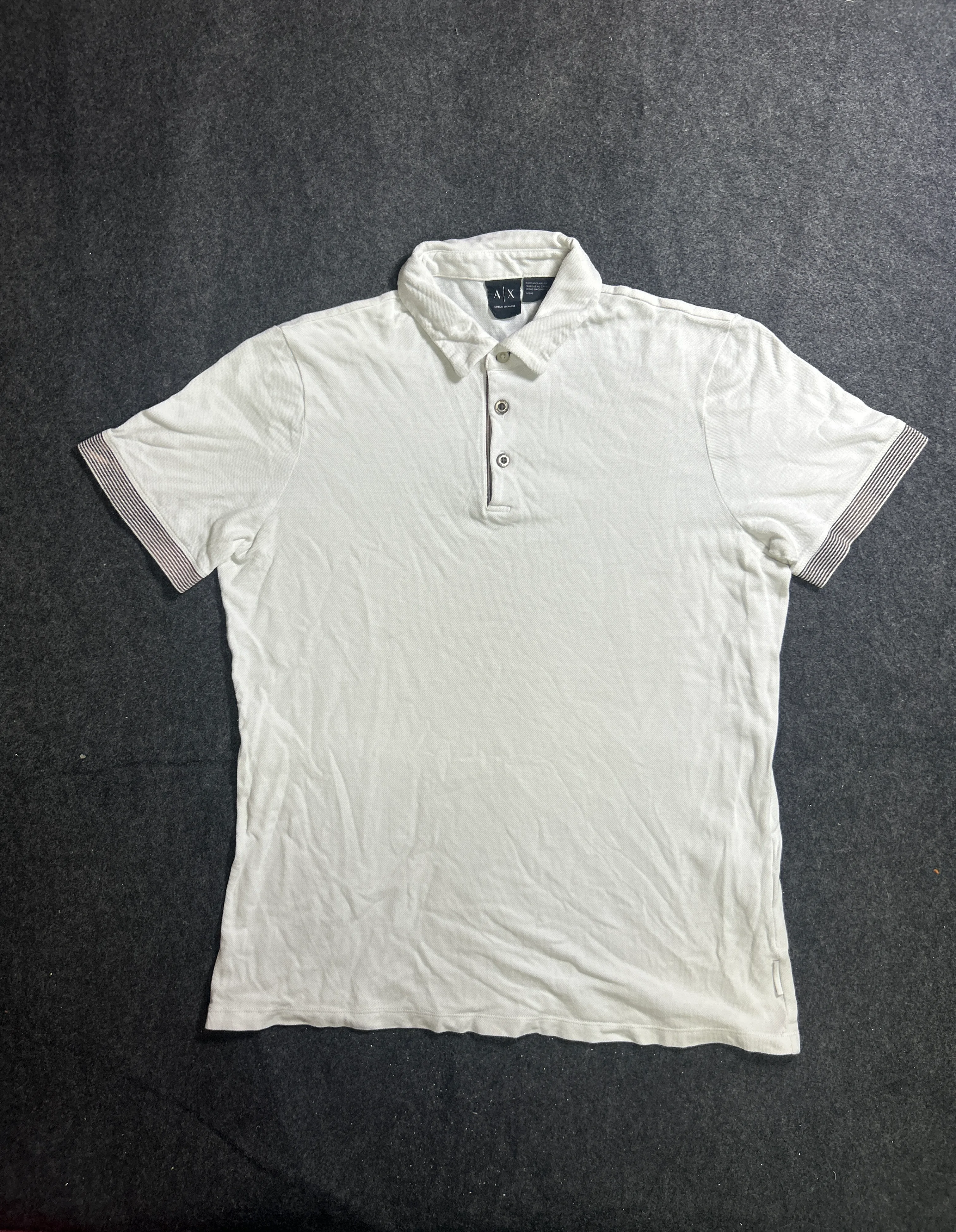 Armani Exchange White T-Shirt front view