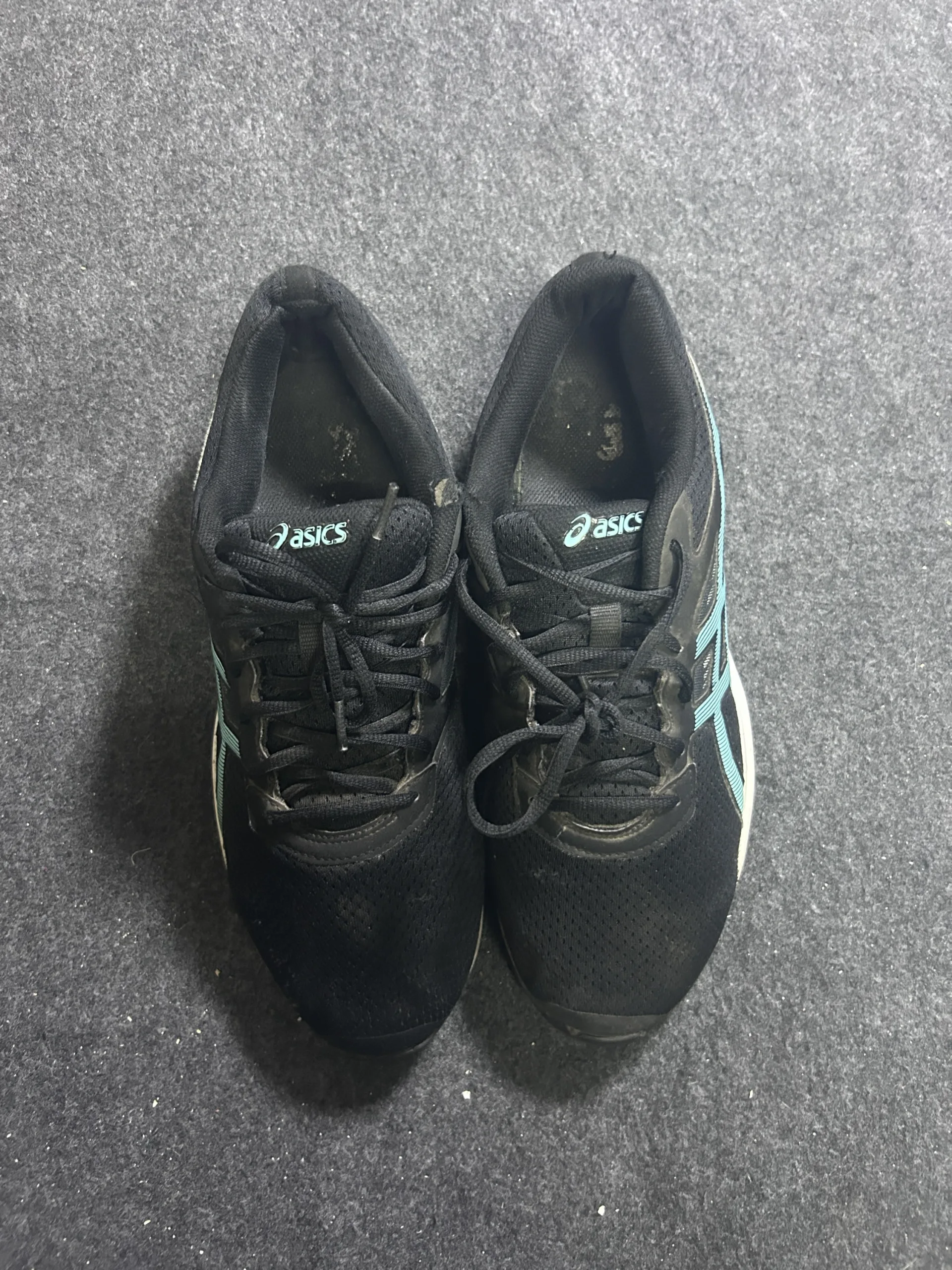 Asics Black simple back view