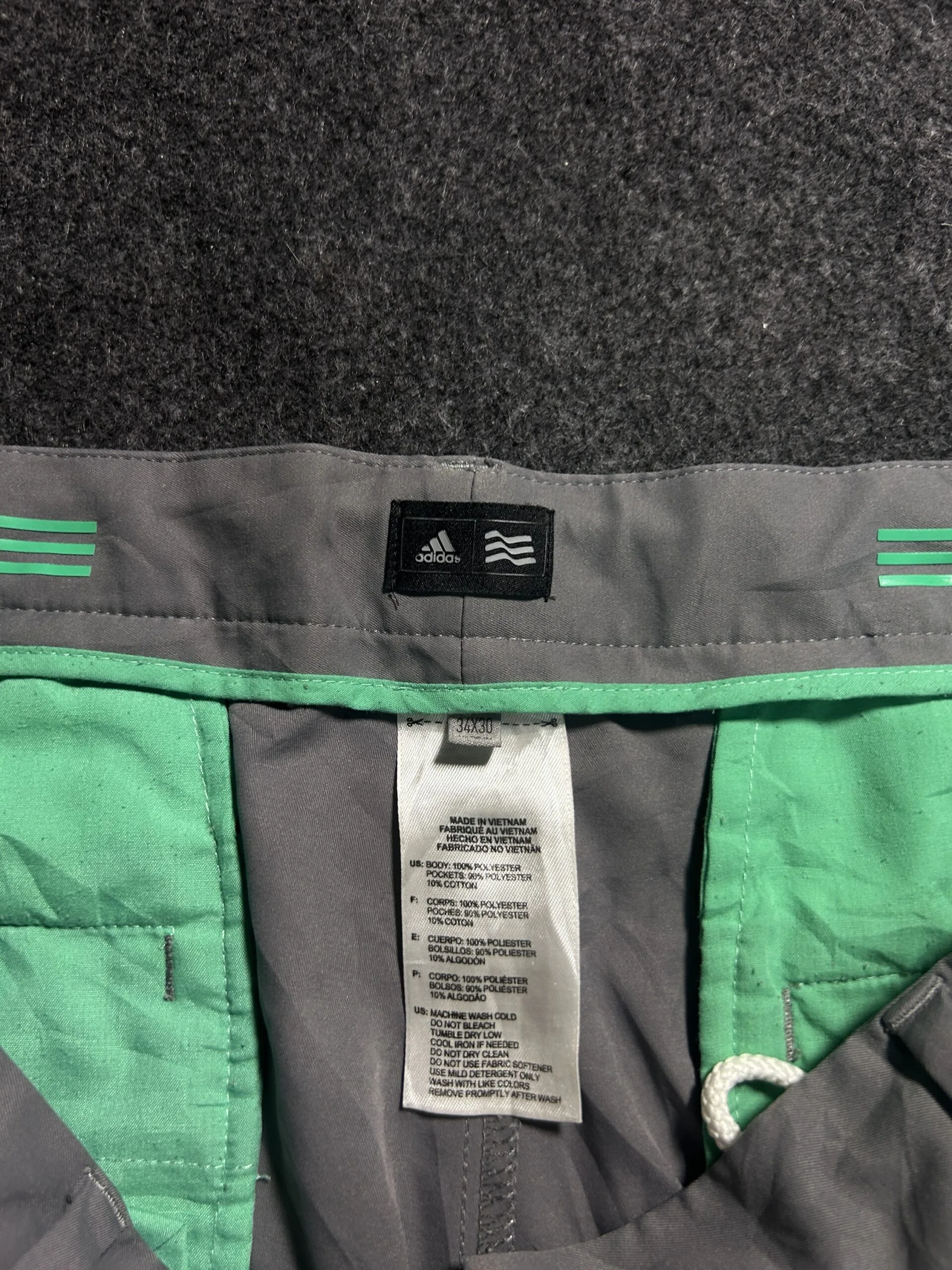 Adidas Grey Pants back view