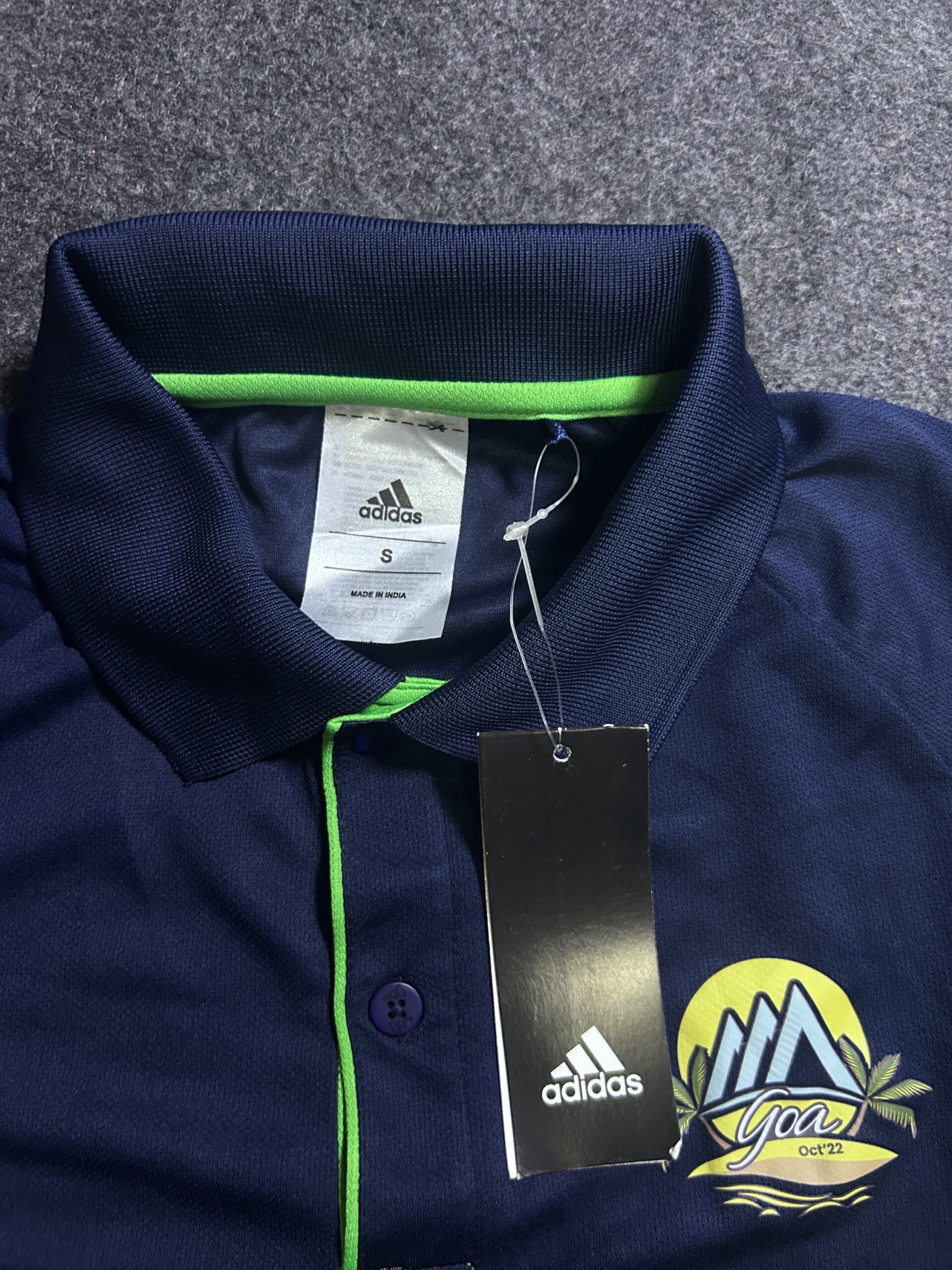 Adidas Navy T-Shirt back view