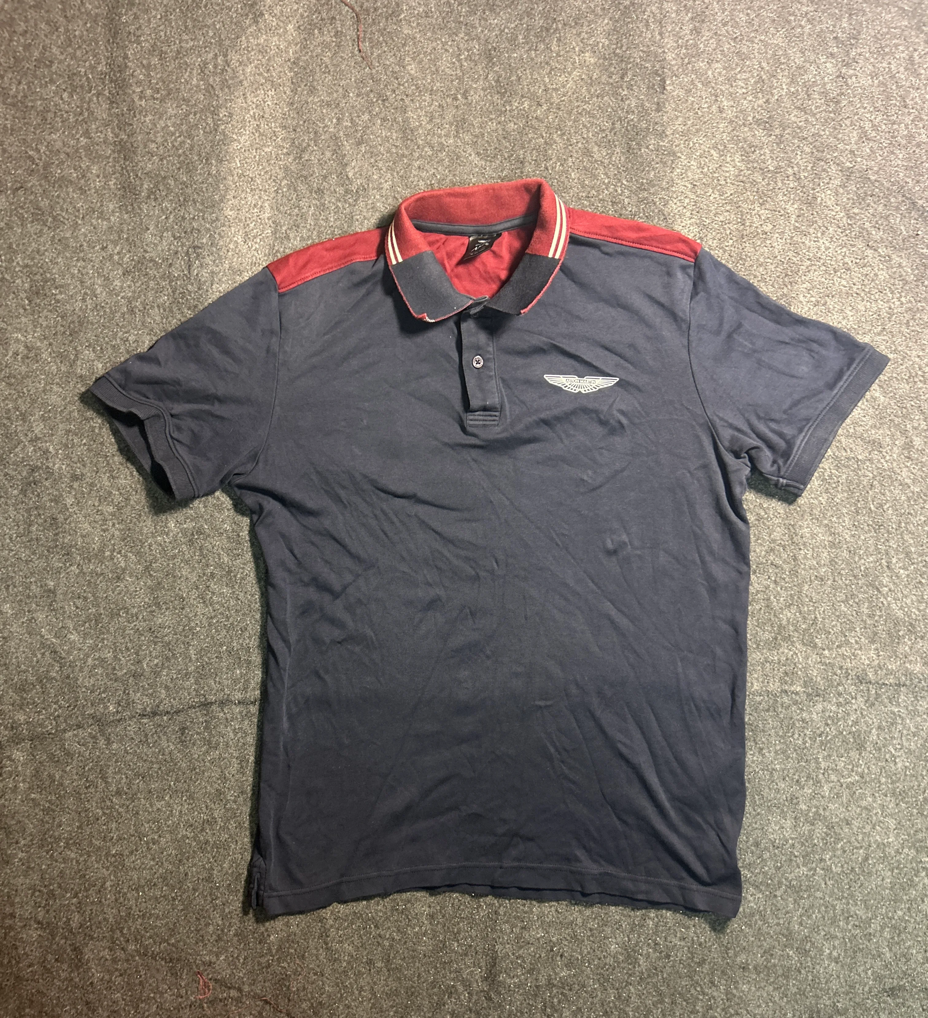 Navy Polo Shirt front view
