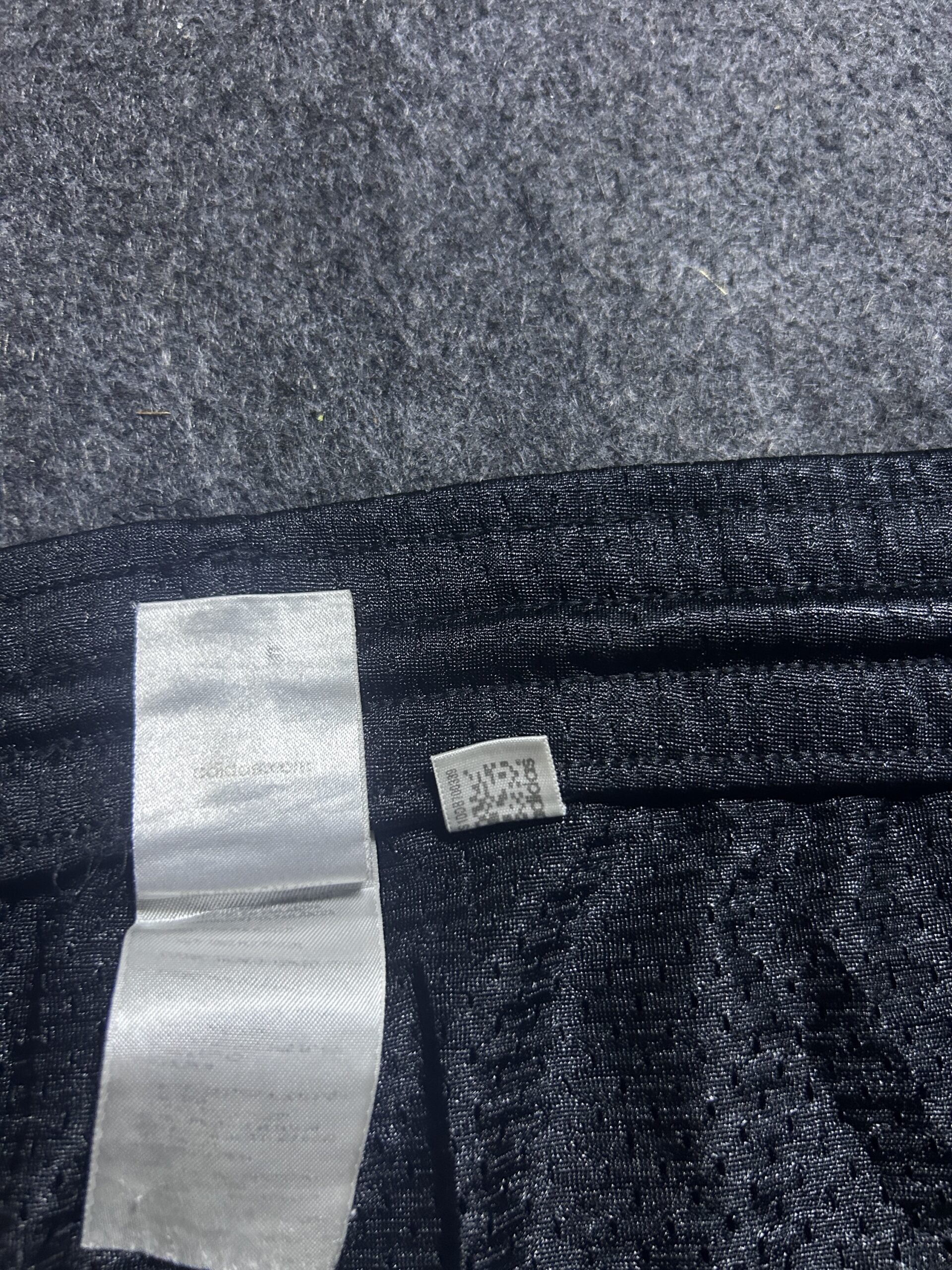 Adidas Black Shorts back view