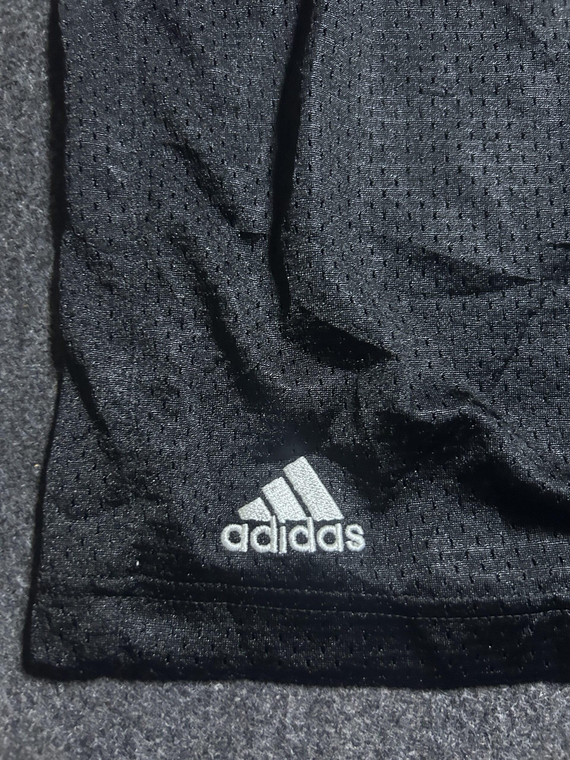 Adidas Black Shorts detail view