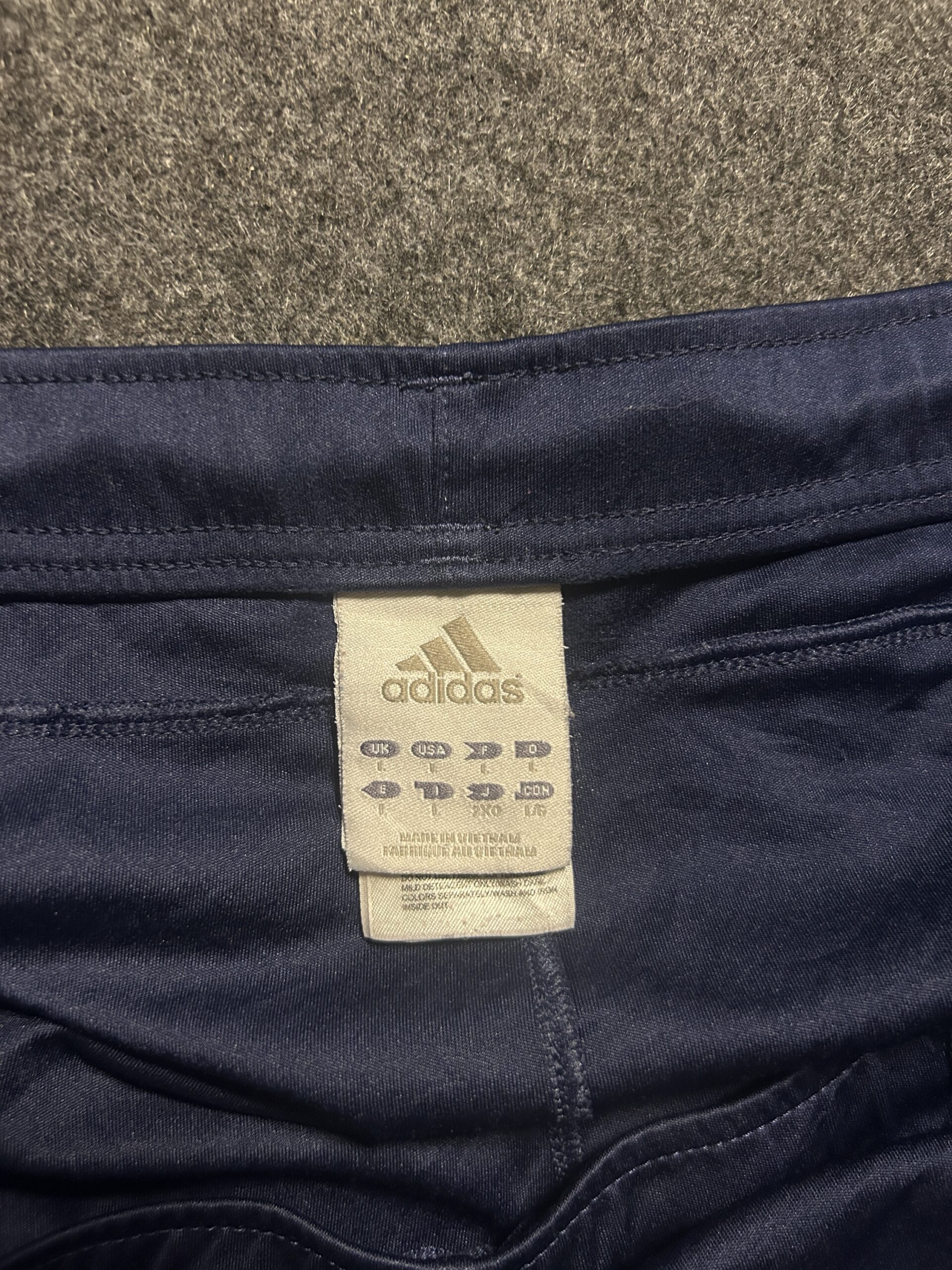 Adidas Navy Training Shorts back view