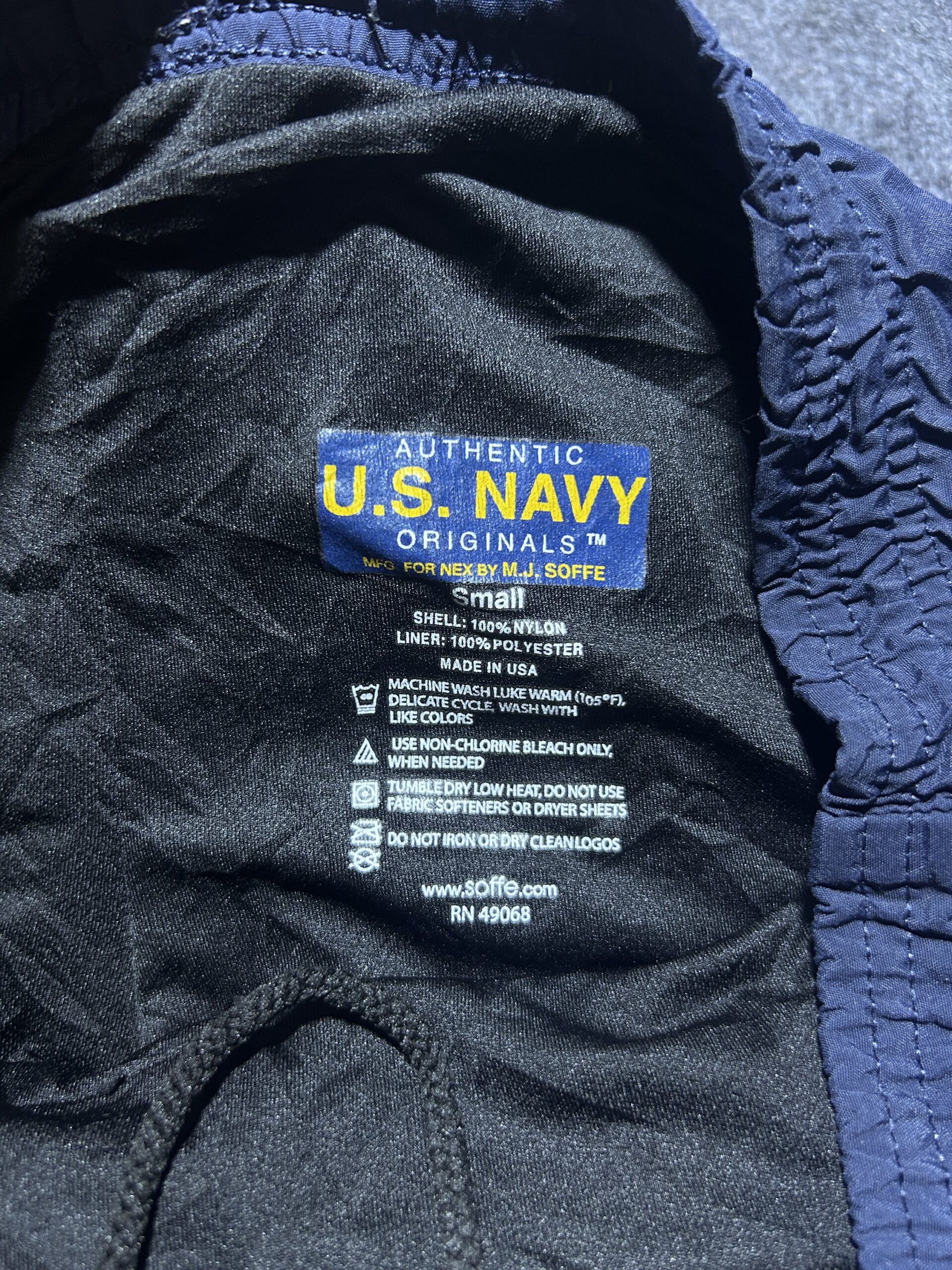 Navy Shorts detail view