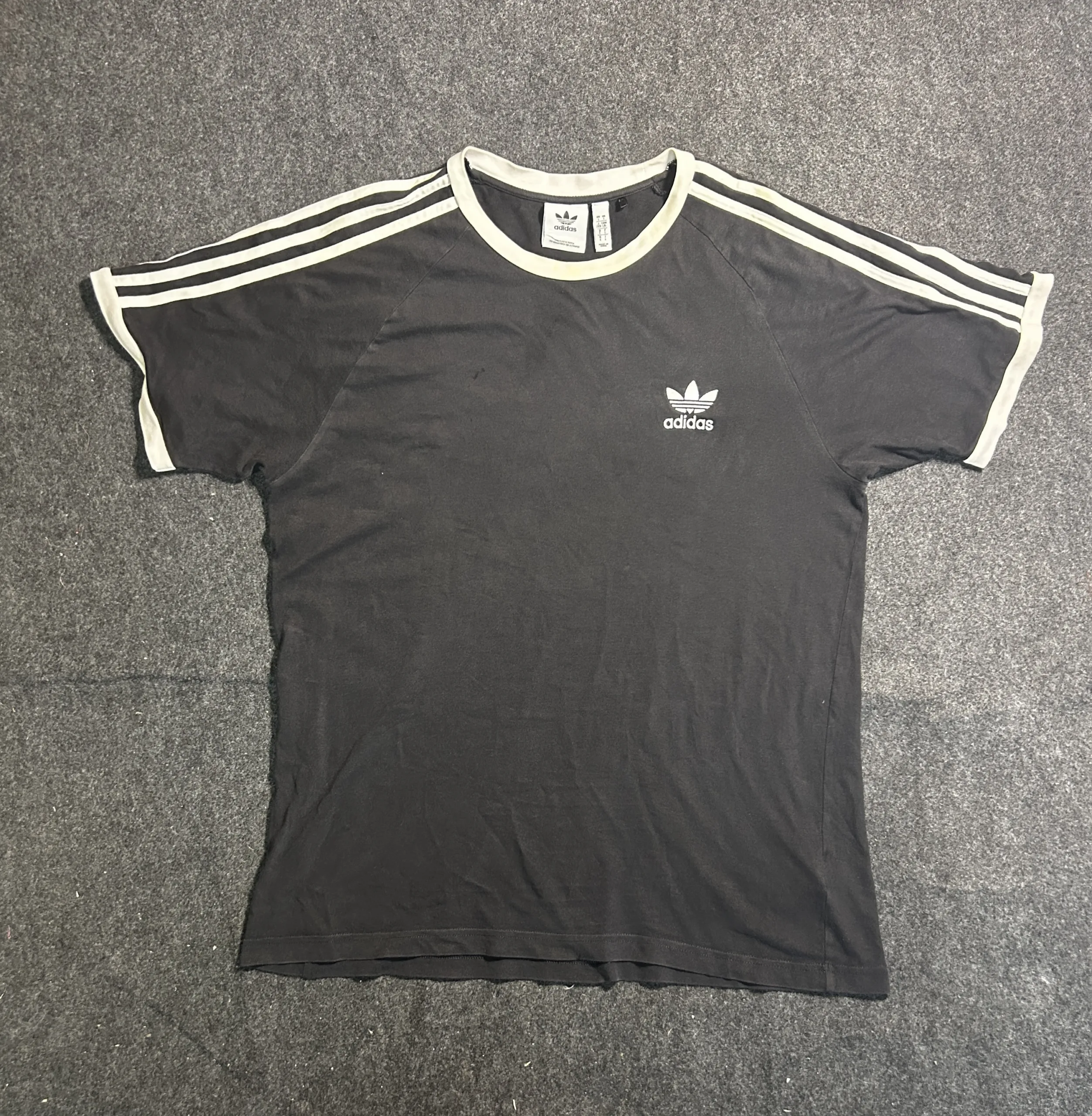 Adidas Black T-Shirt front view
