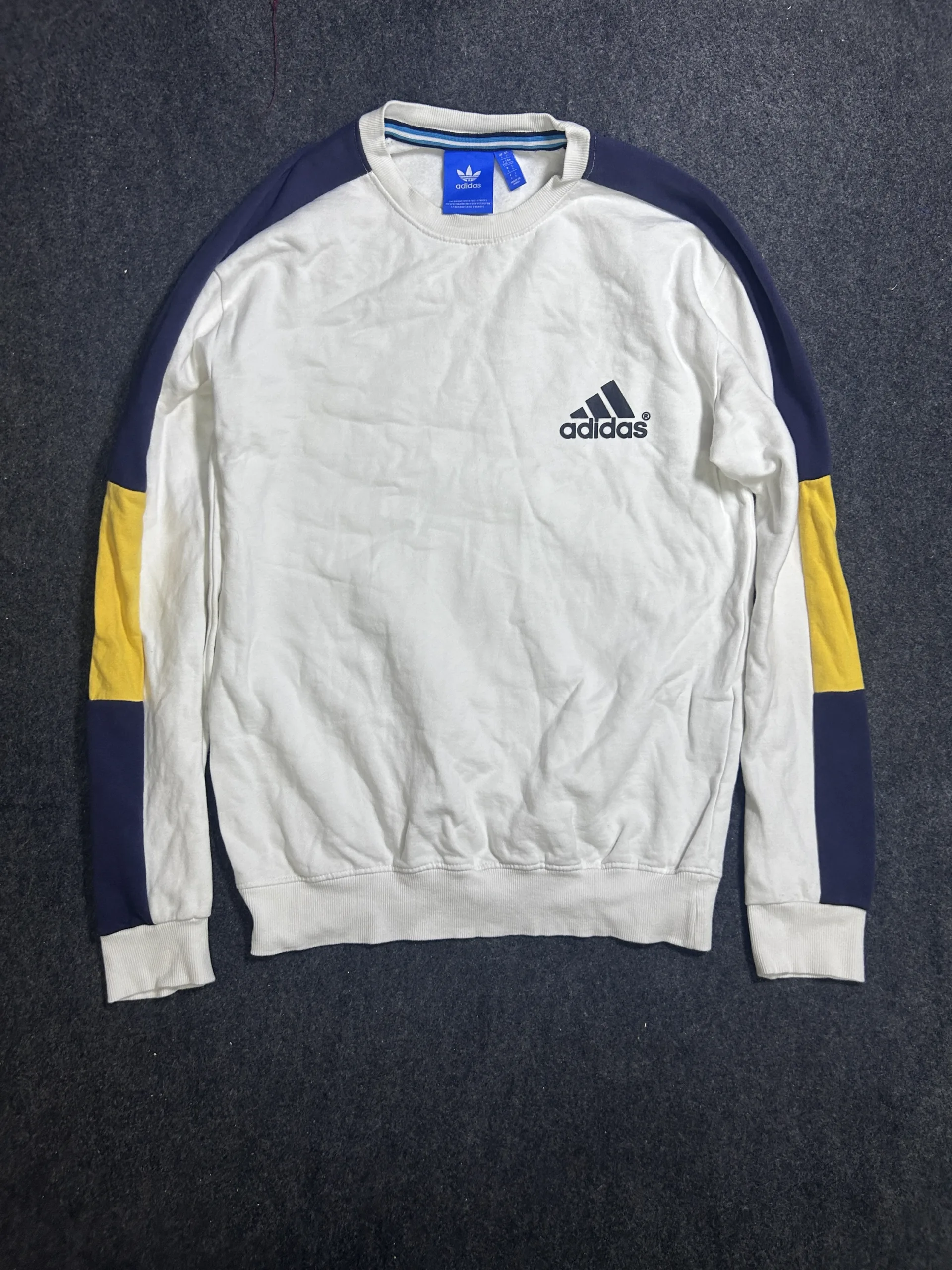 Adidas White Sweatshirt front view