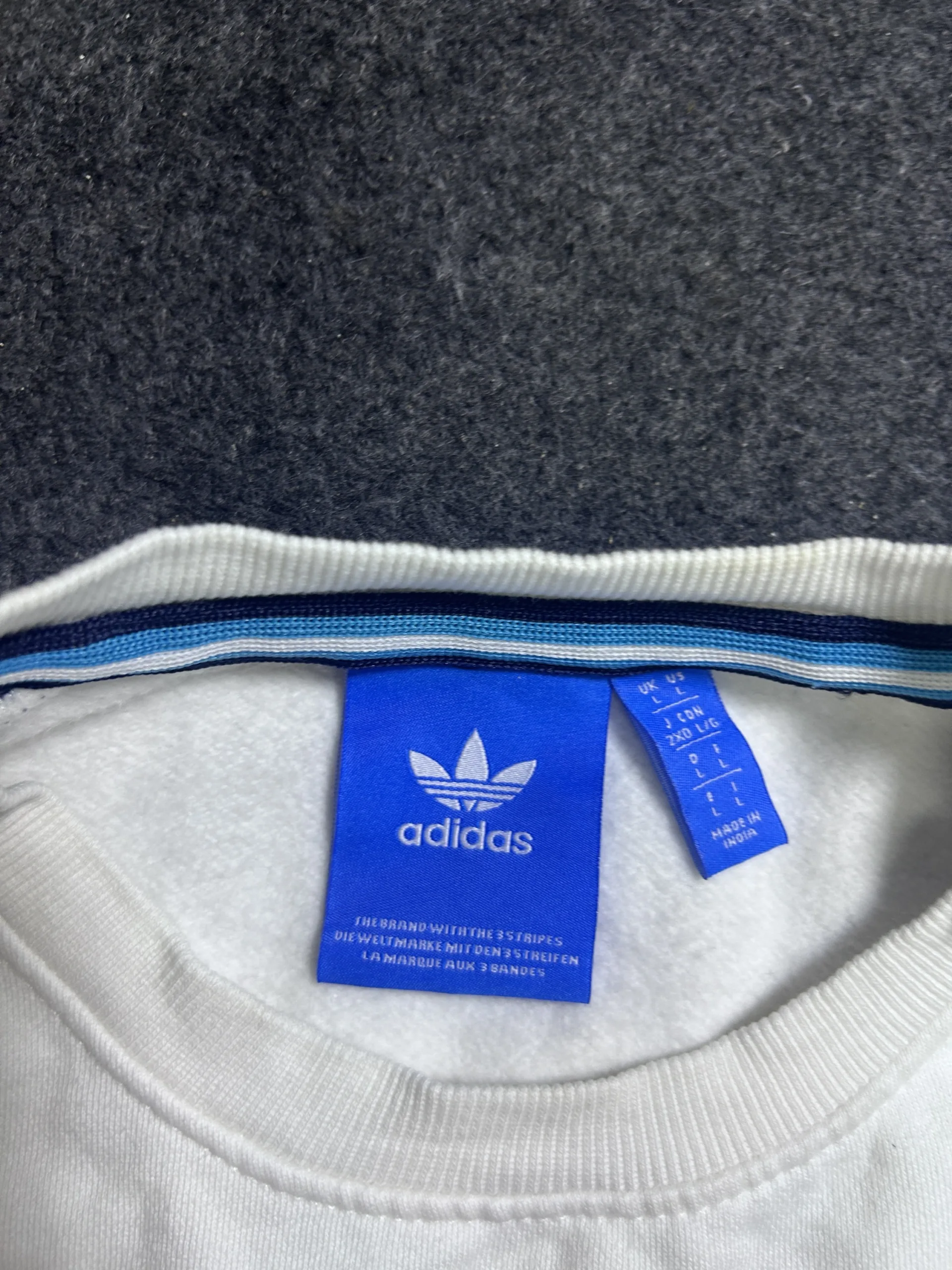 Adidas White Sweatshirt back view