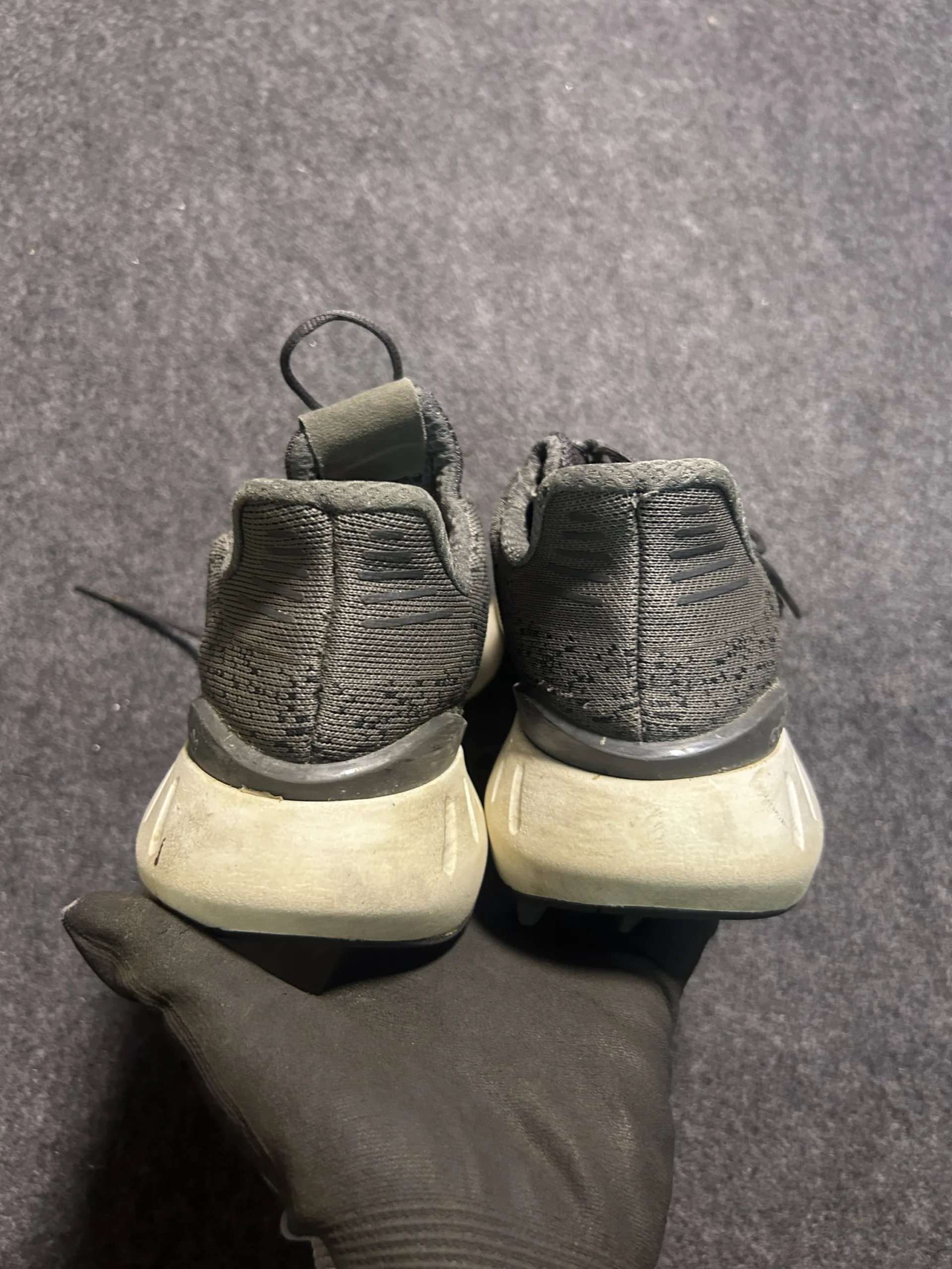 Adidas Black simple back view