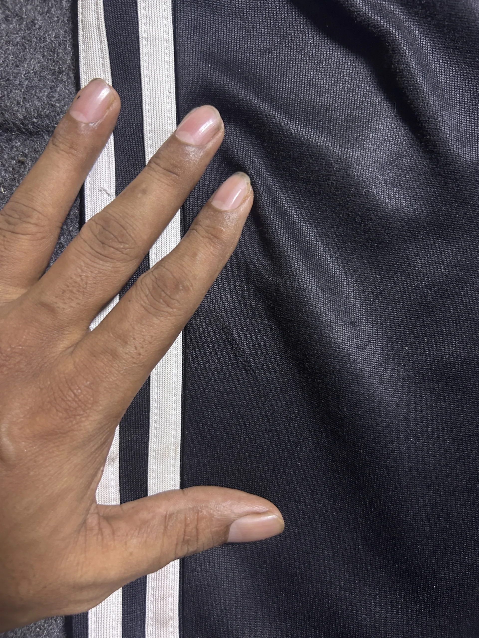 Adidas Black Track Pants back view
