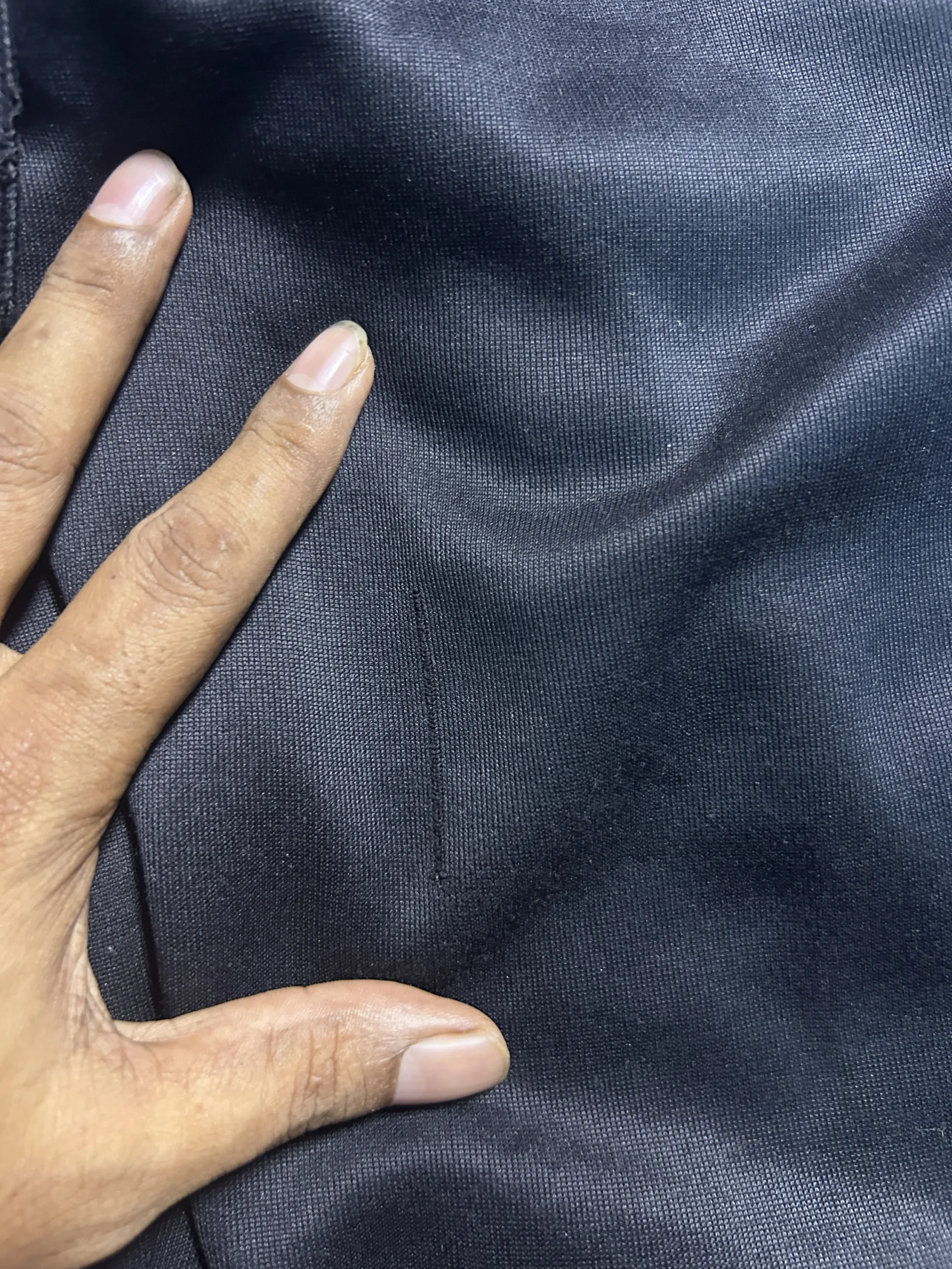 Adidas Black Track Pants detail view