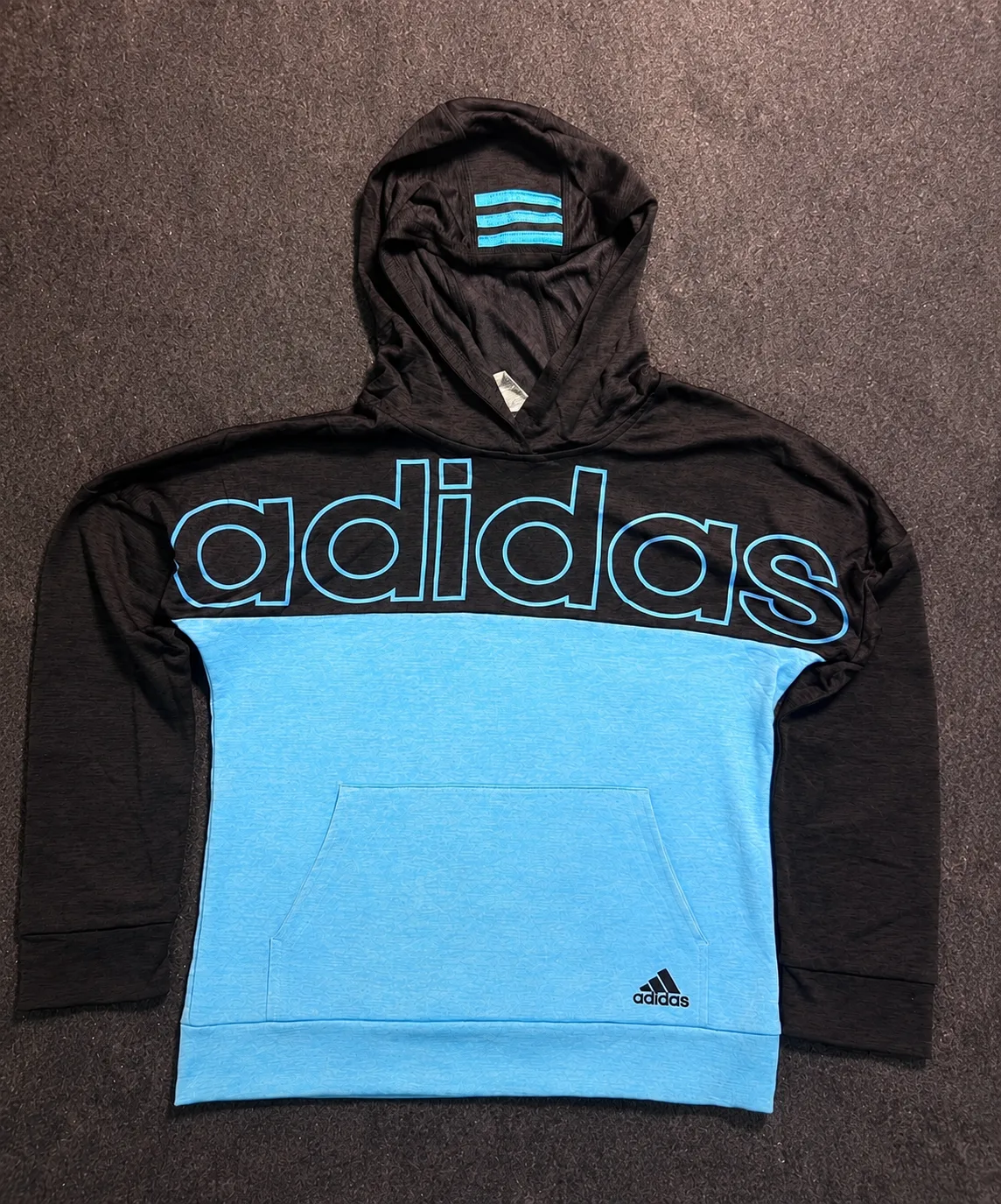 Adidas Black Hoodie front view