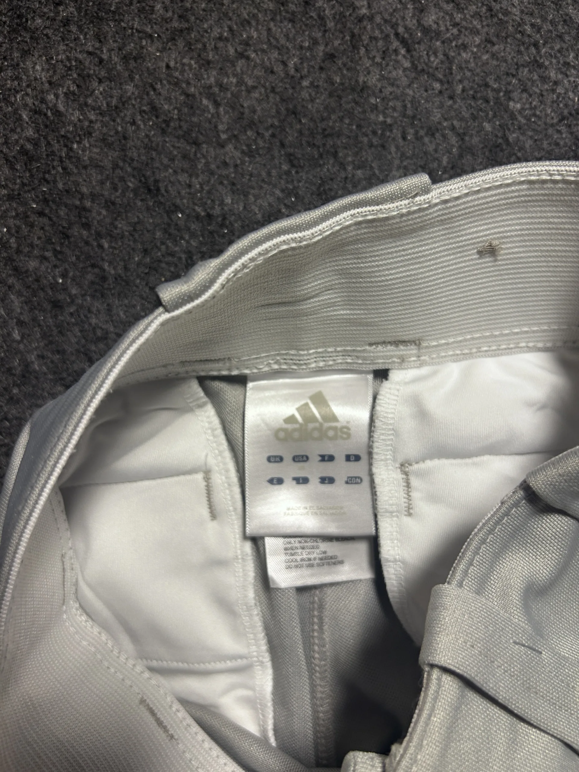 Adidas Grey Shorts detail view