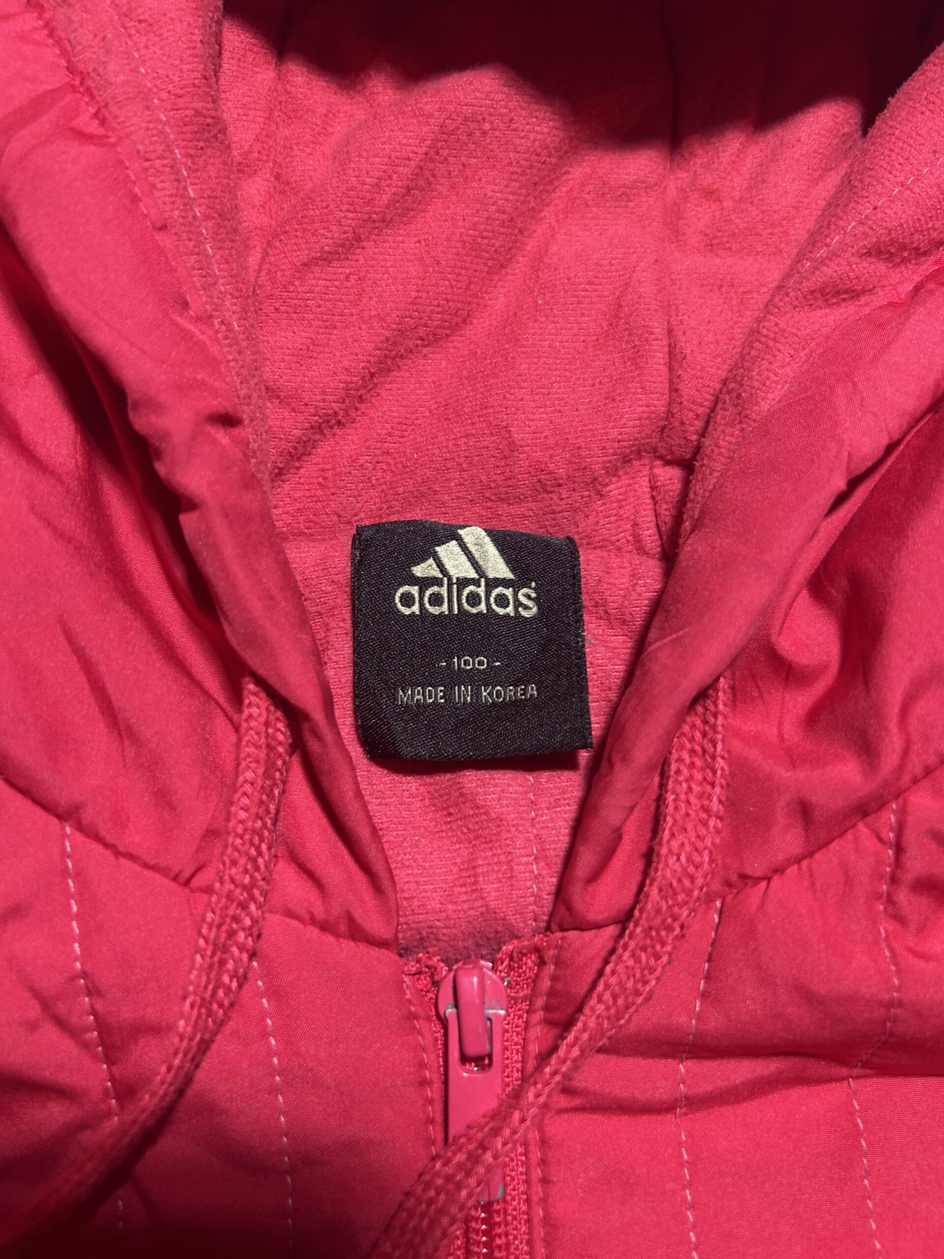 Adidas Red Jacket detail view