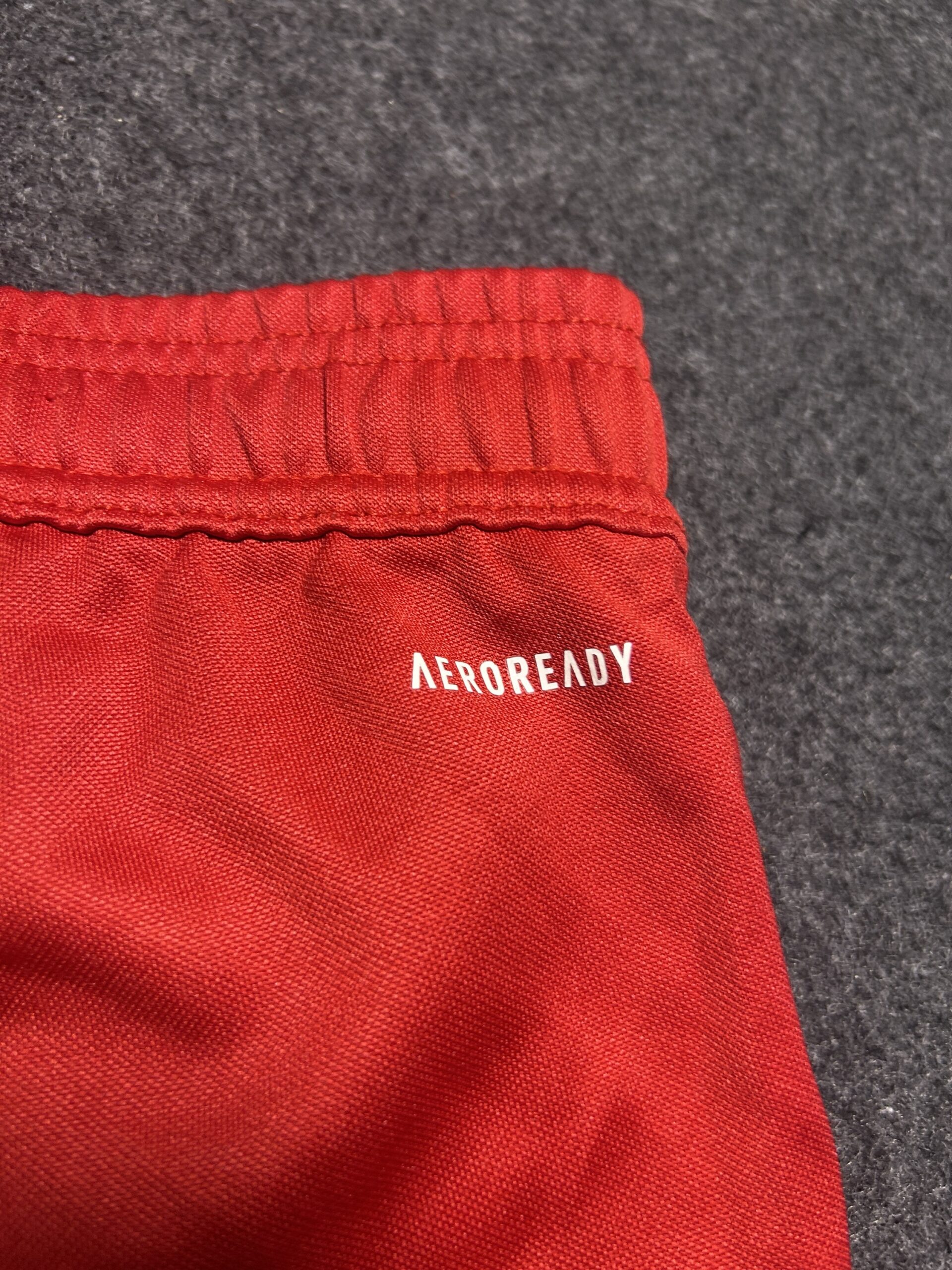 Adidas Red Track Pants back view