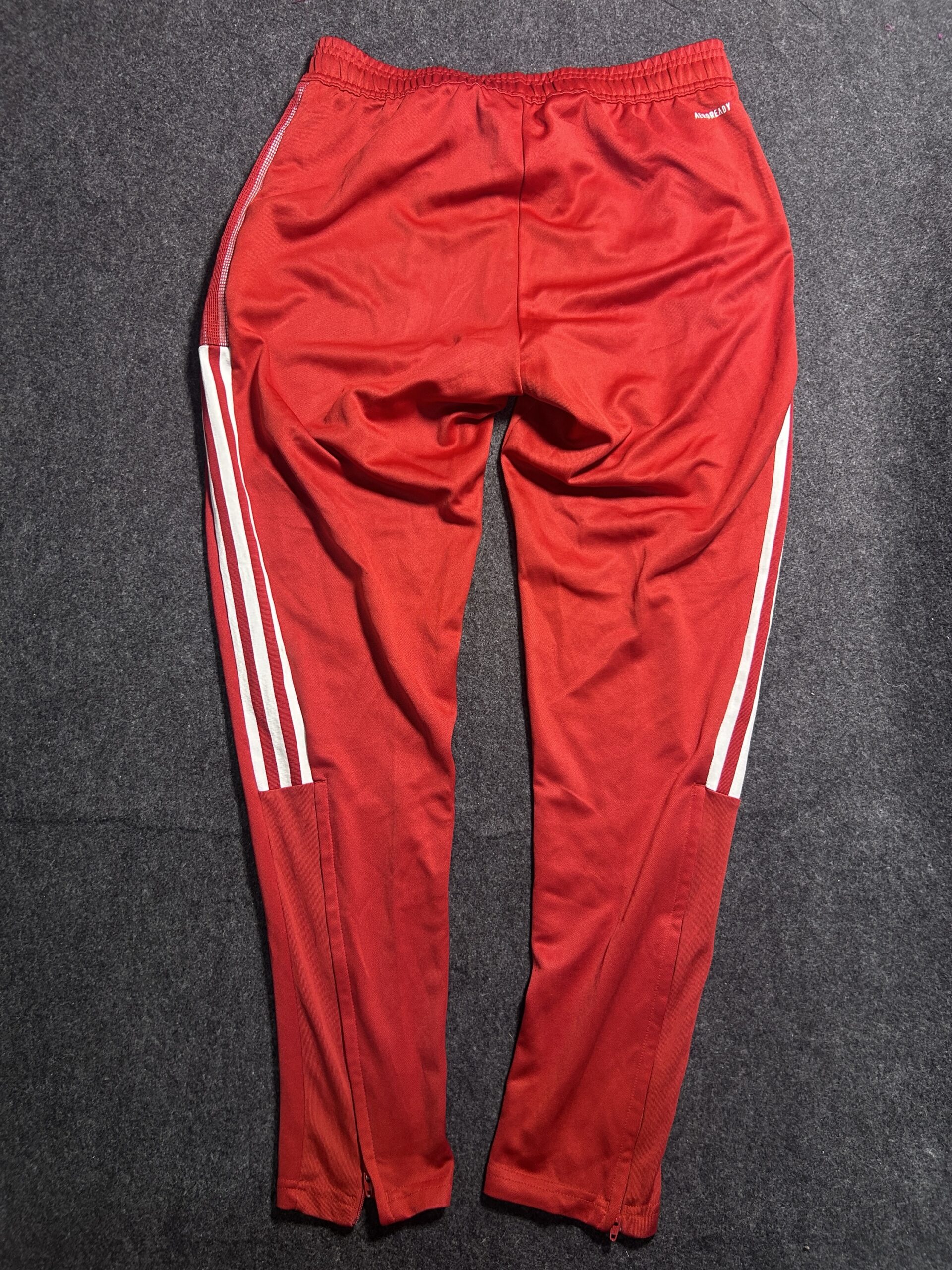 Adidas Red Track Pants detail view