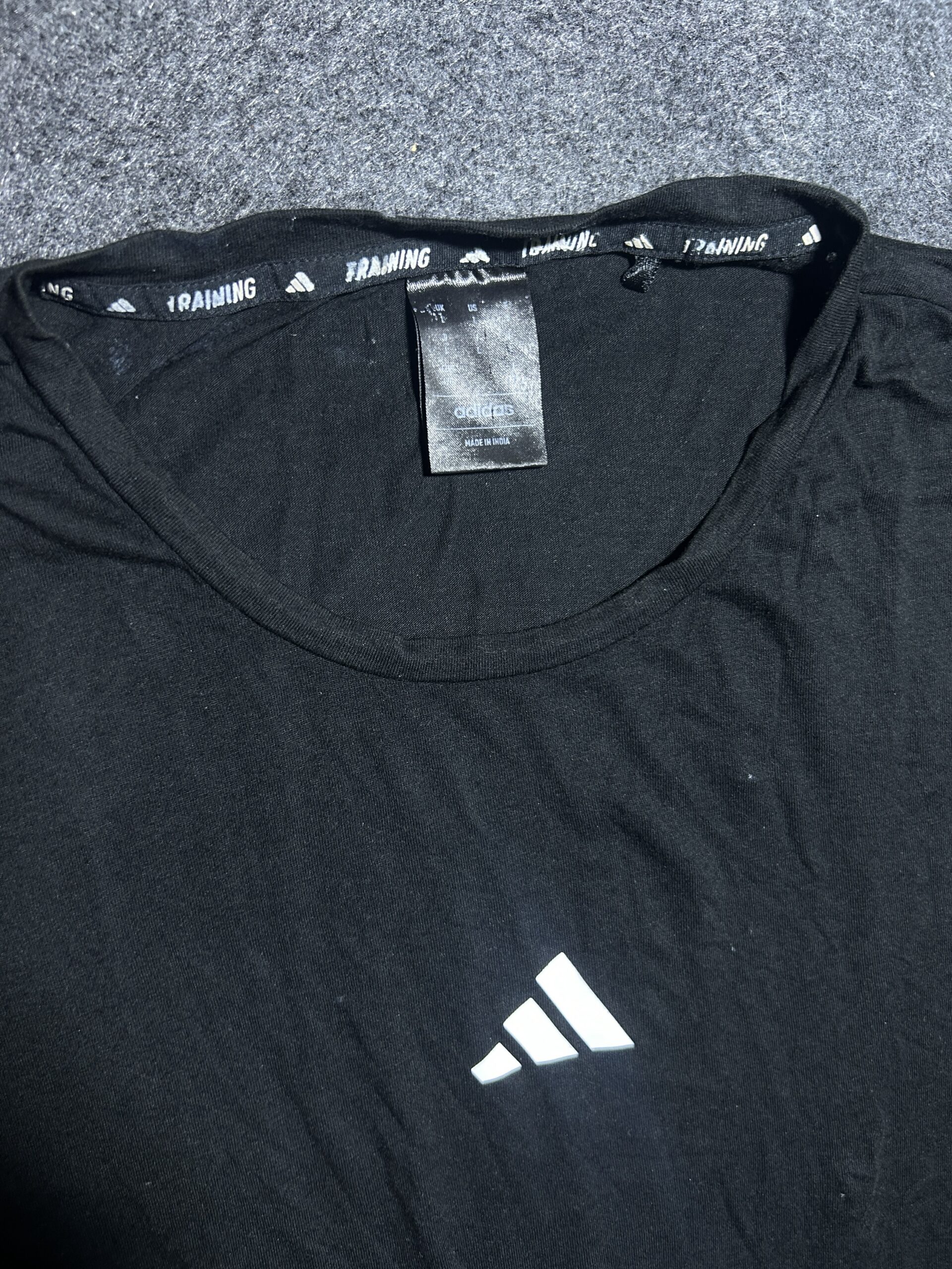 Adidas Black T-Shirt detail view