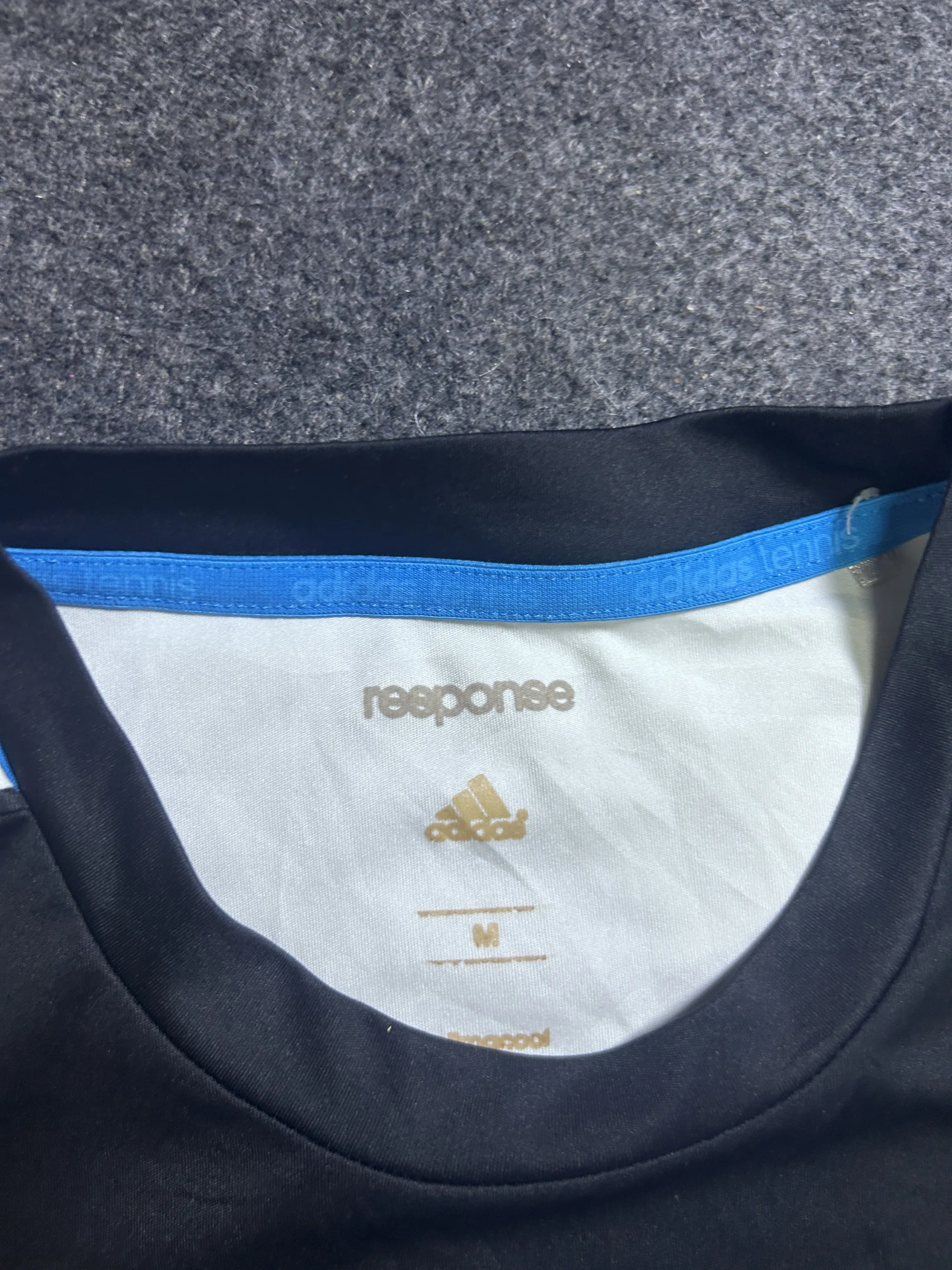 Adidas Black T-Shirt detail view