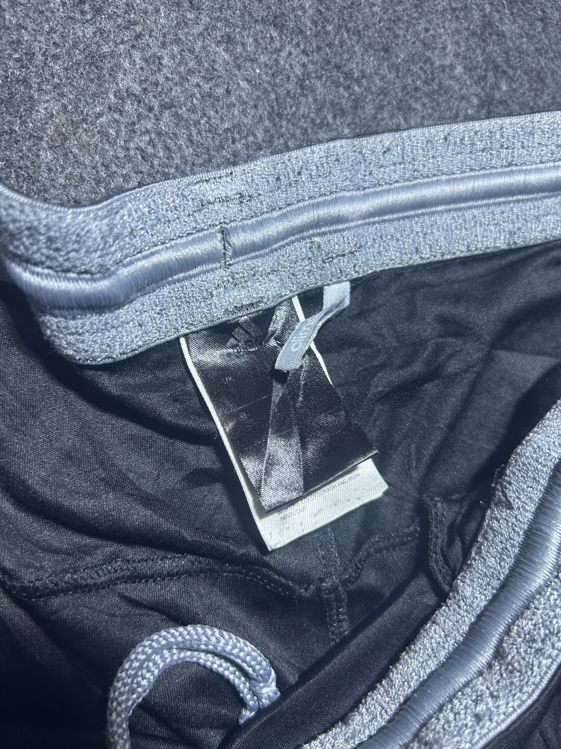 Adidas Black Training Shorts detail view