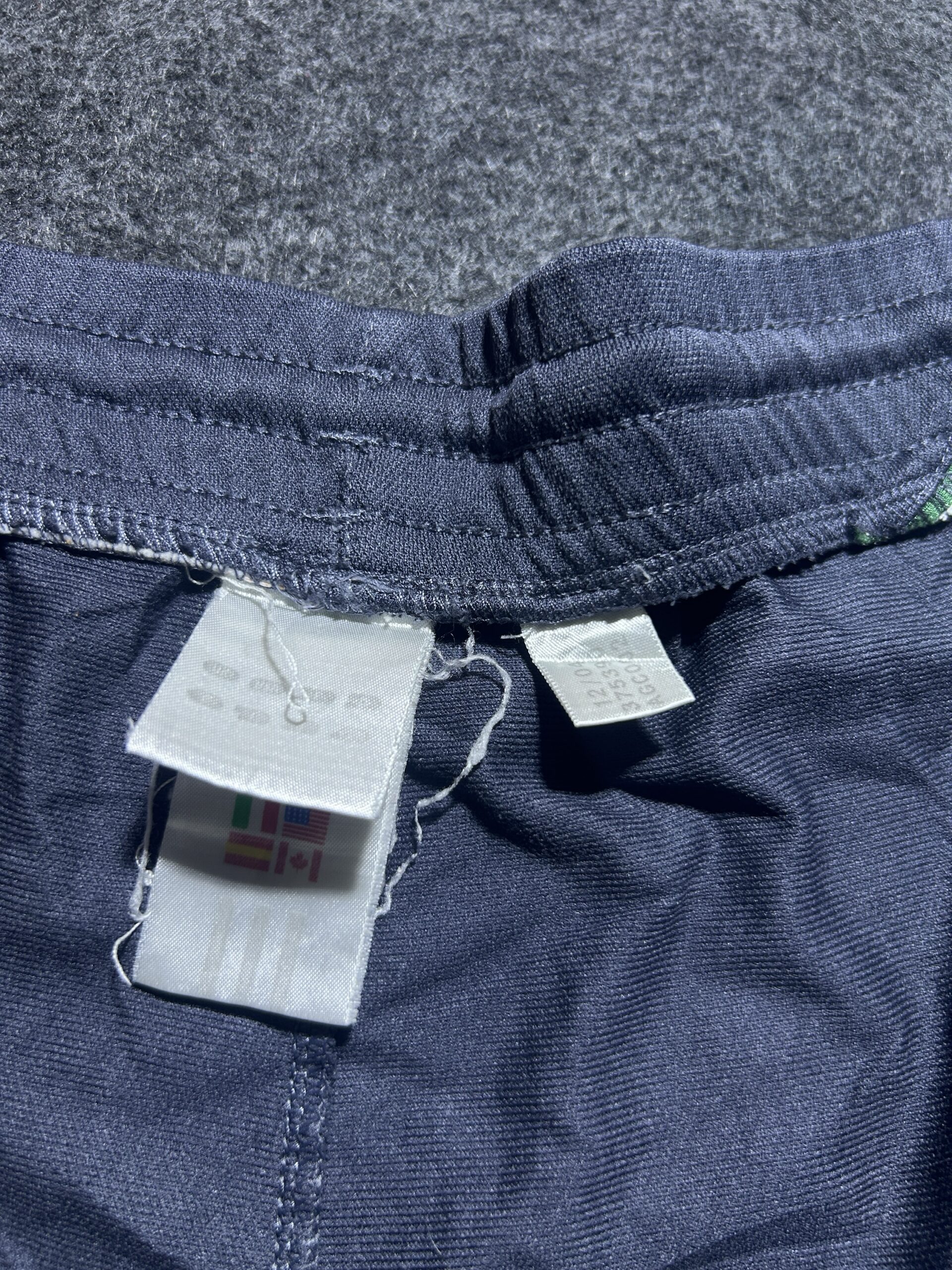Adidas Navy Training Shorts back view