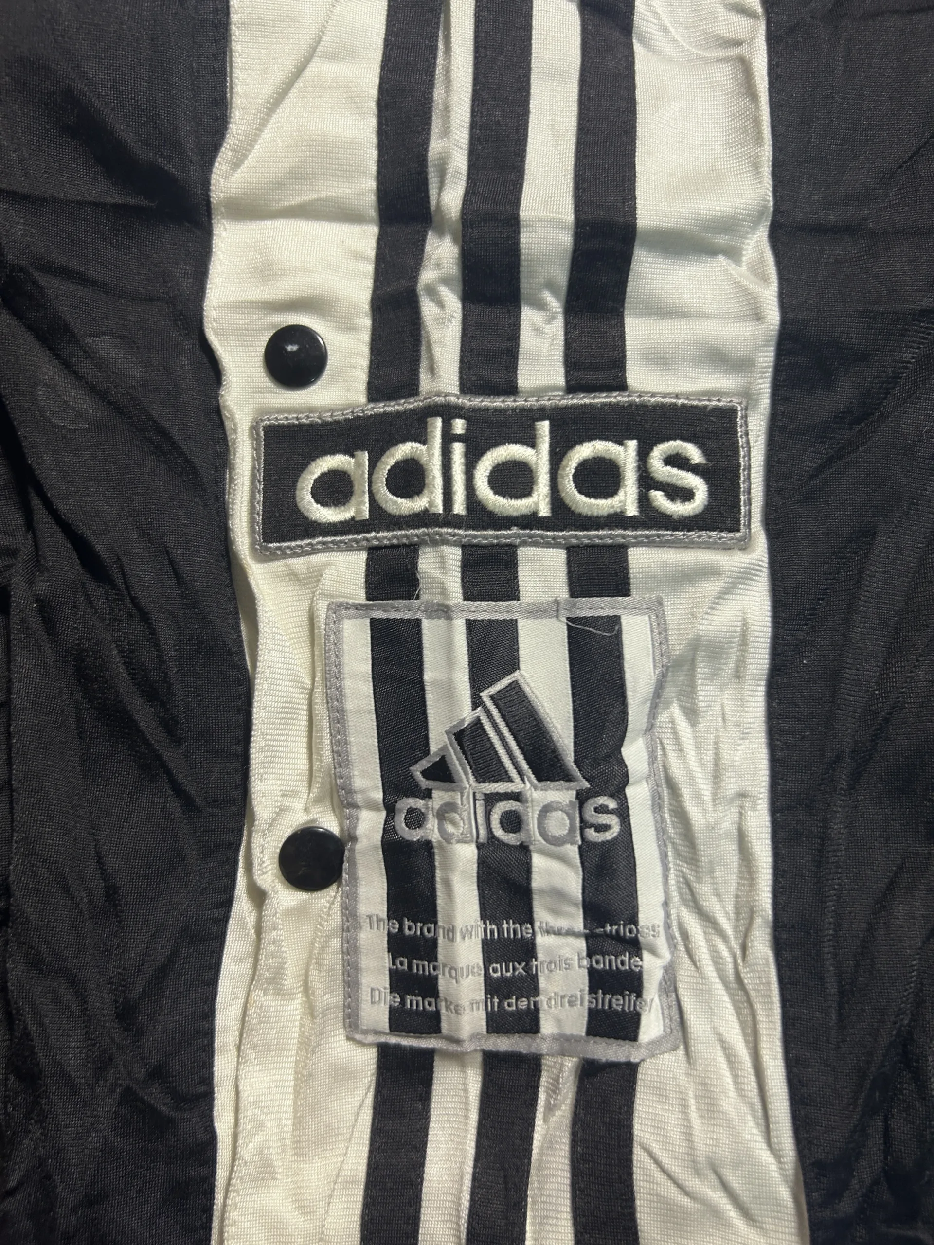 Adidas Black Track Pants back view