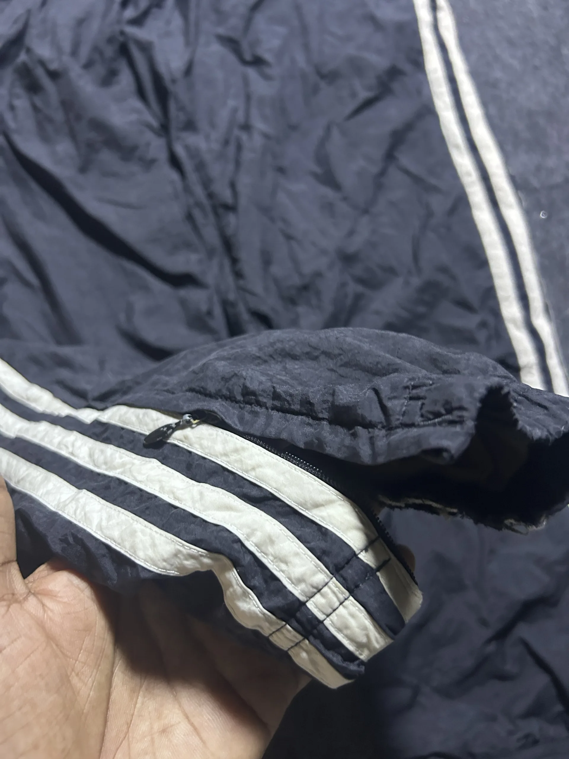 Adidas Black Track Pants detail view