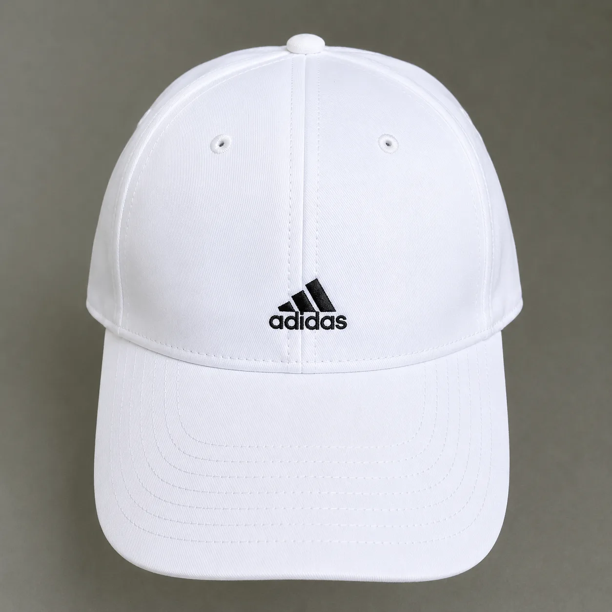 Adidas White simple front view